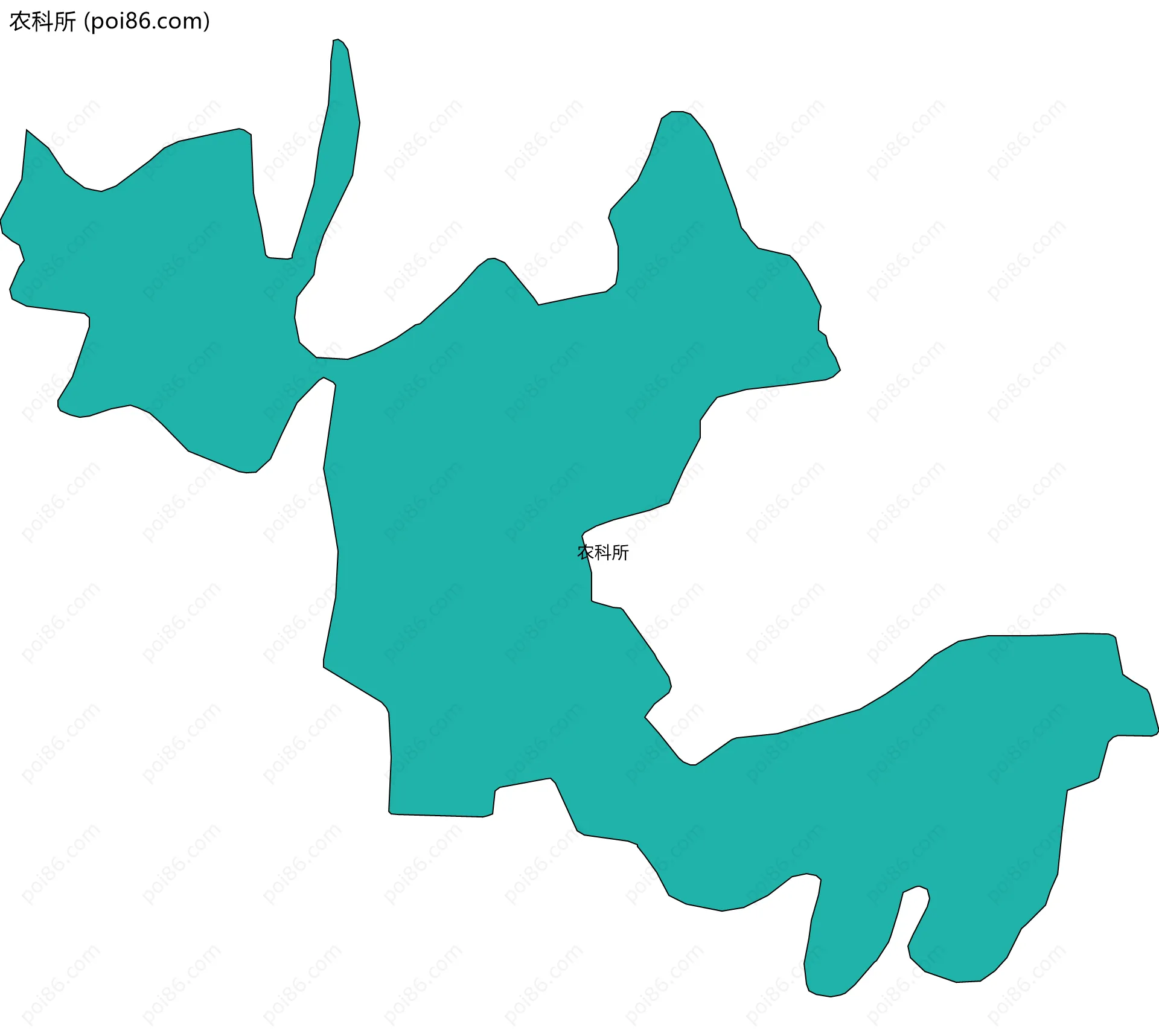 农科所边界地图