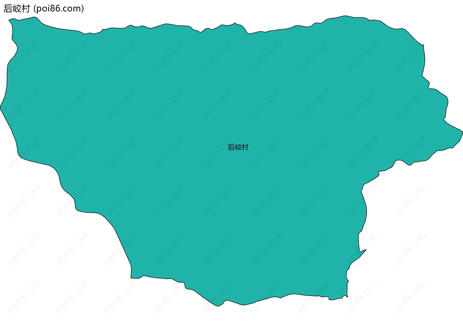 后峧村边界地图