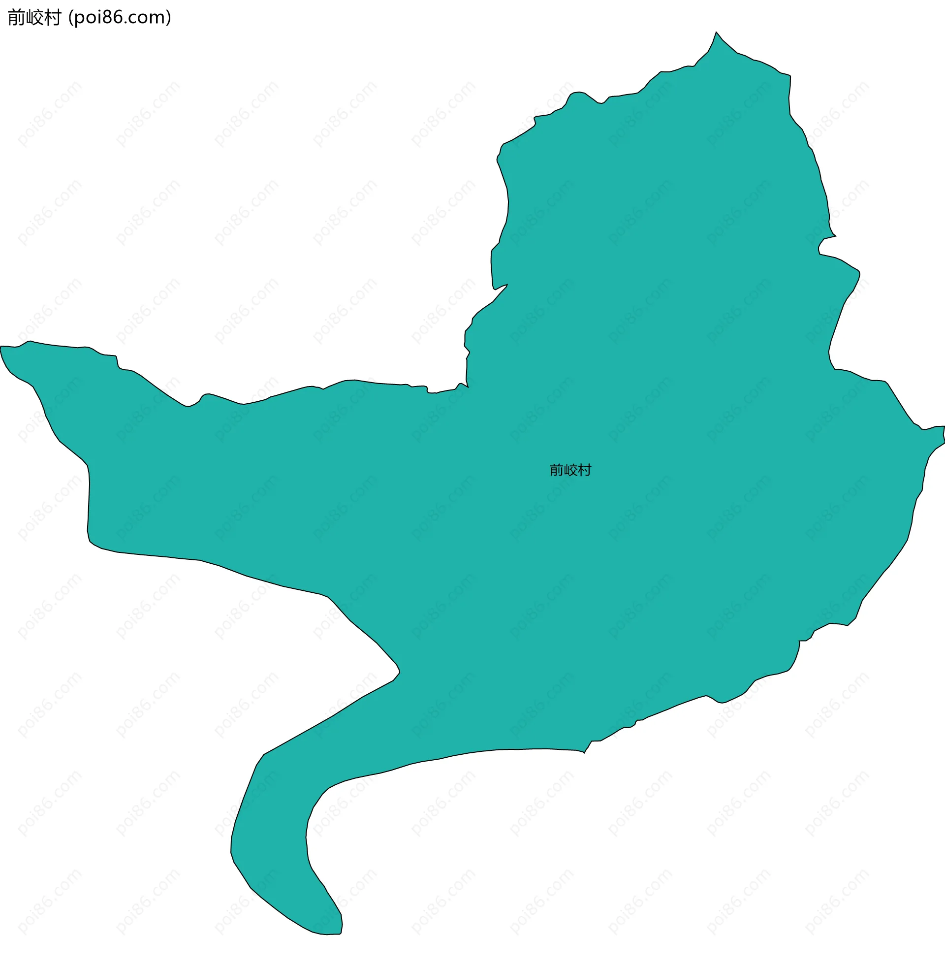 前峧村边界地图