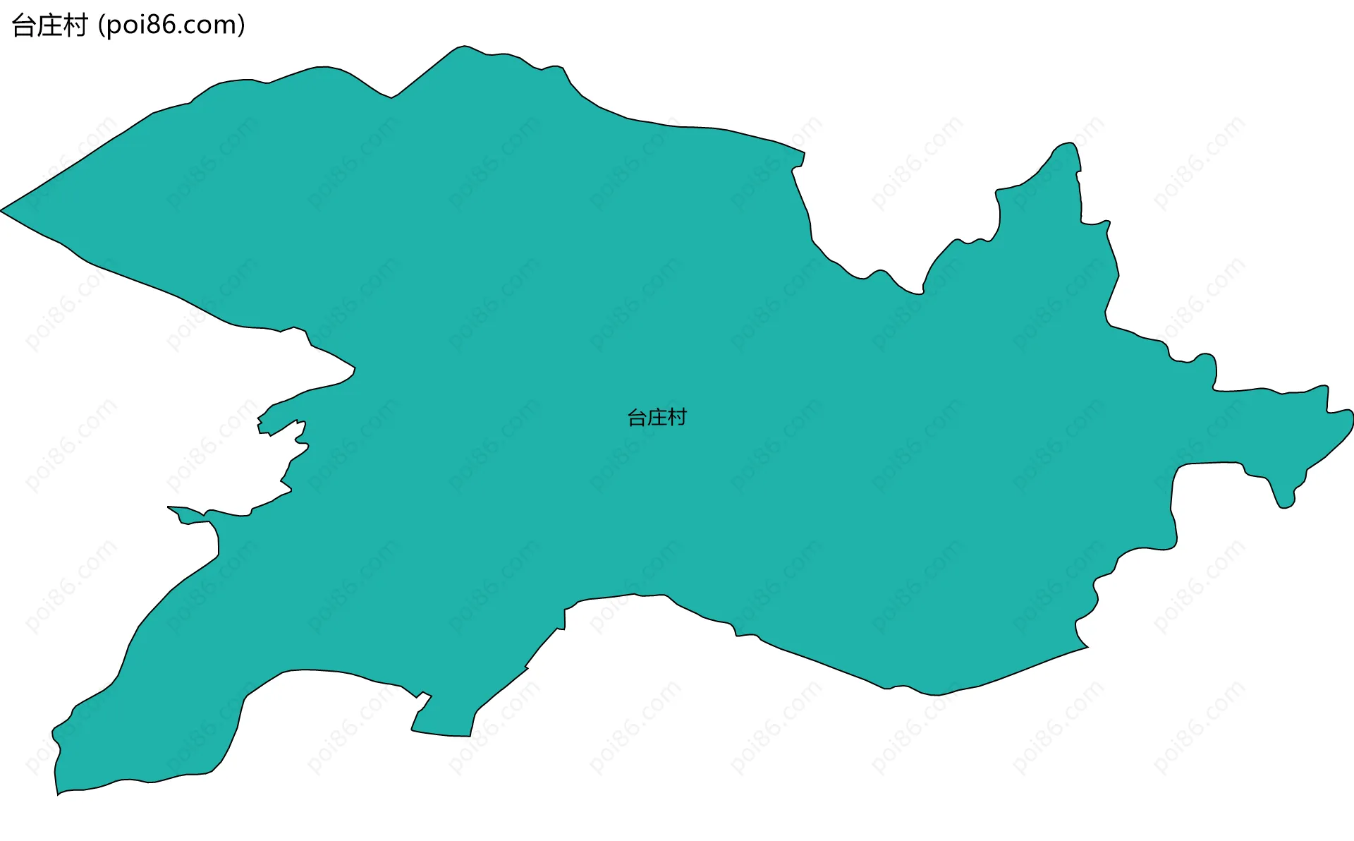 台庄村边界地图