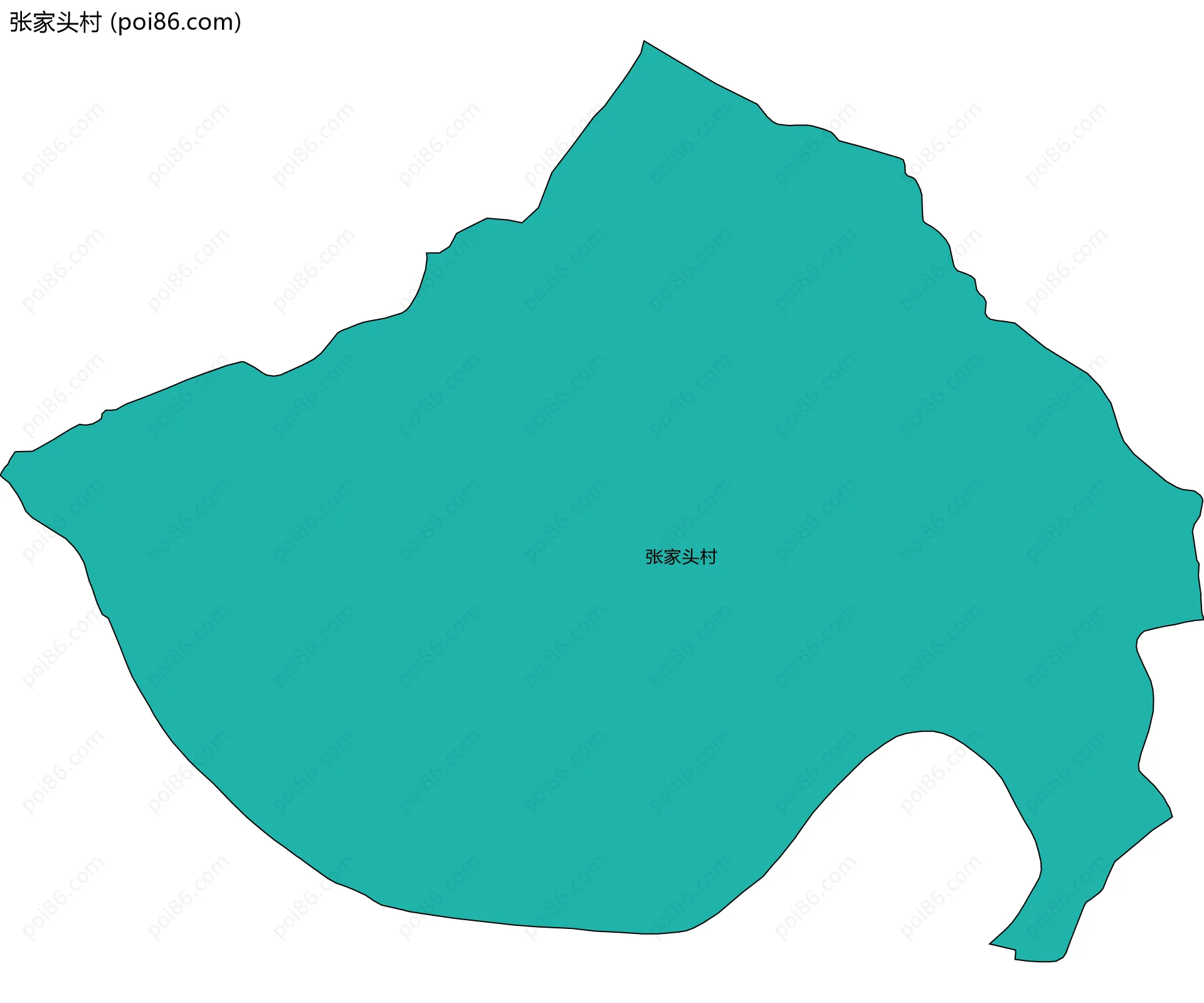 张家头村边界地图