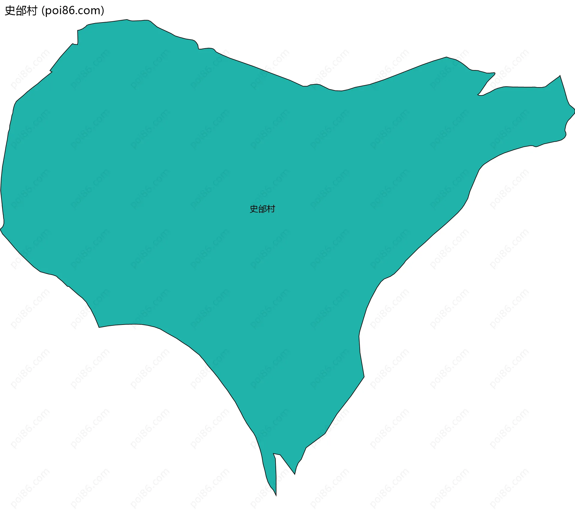 史邰村边界地图