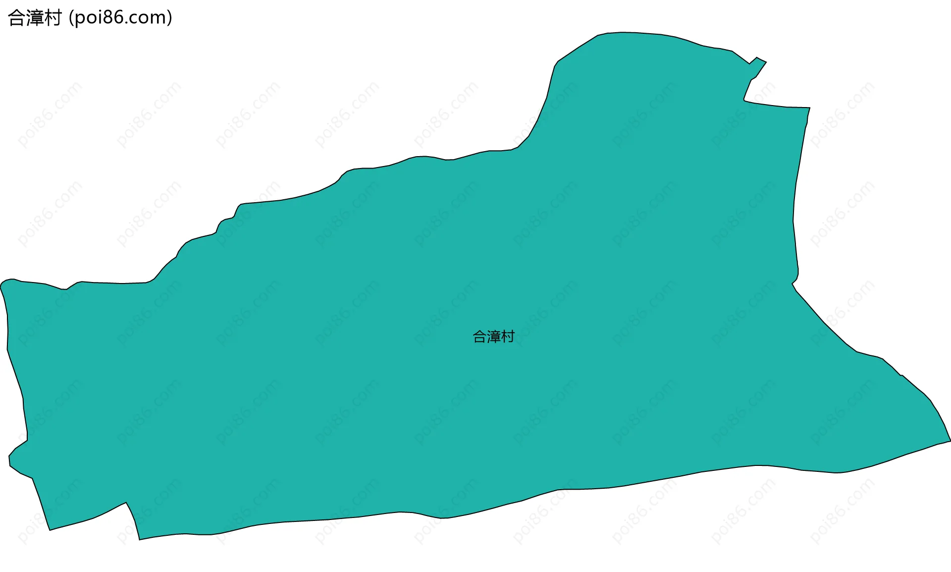 合漳村边界地图