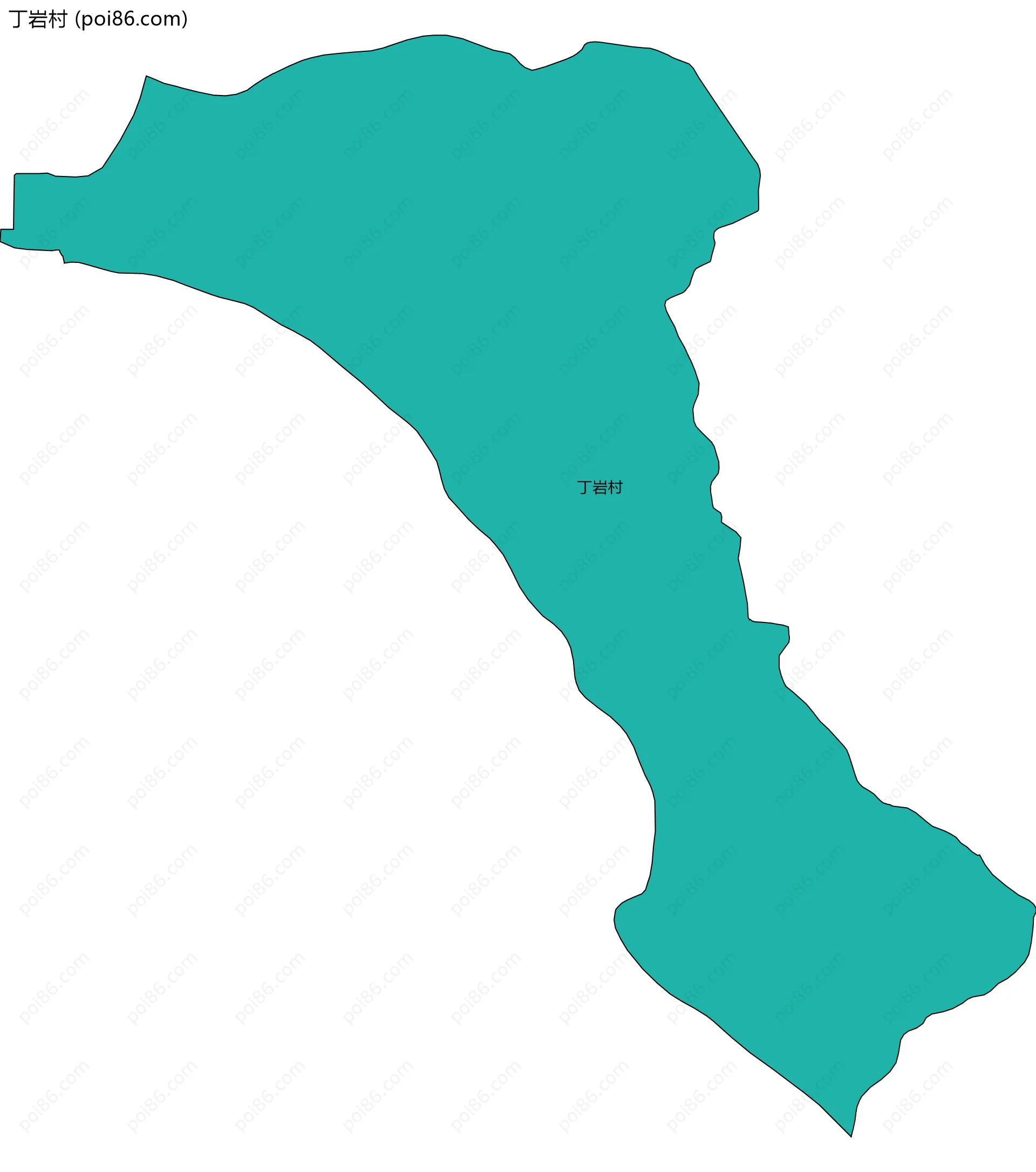 丁岩村边界地图