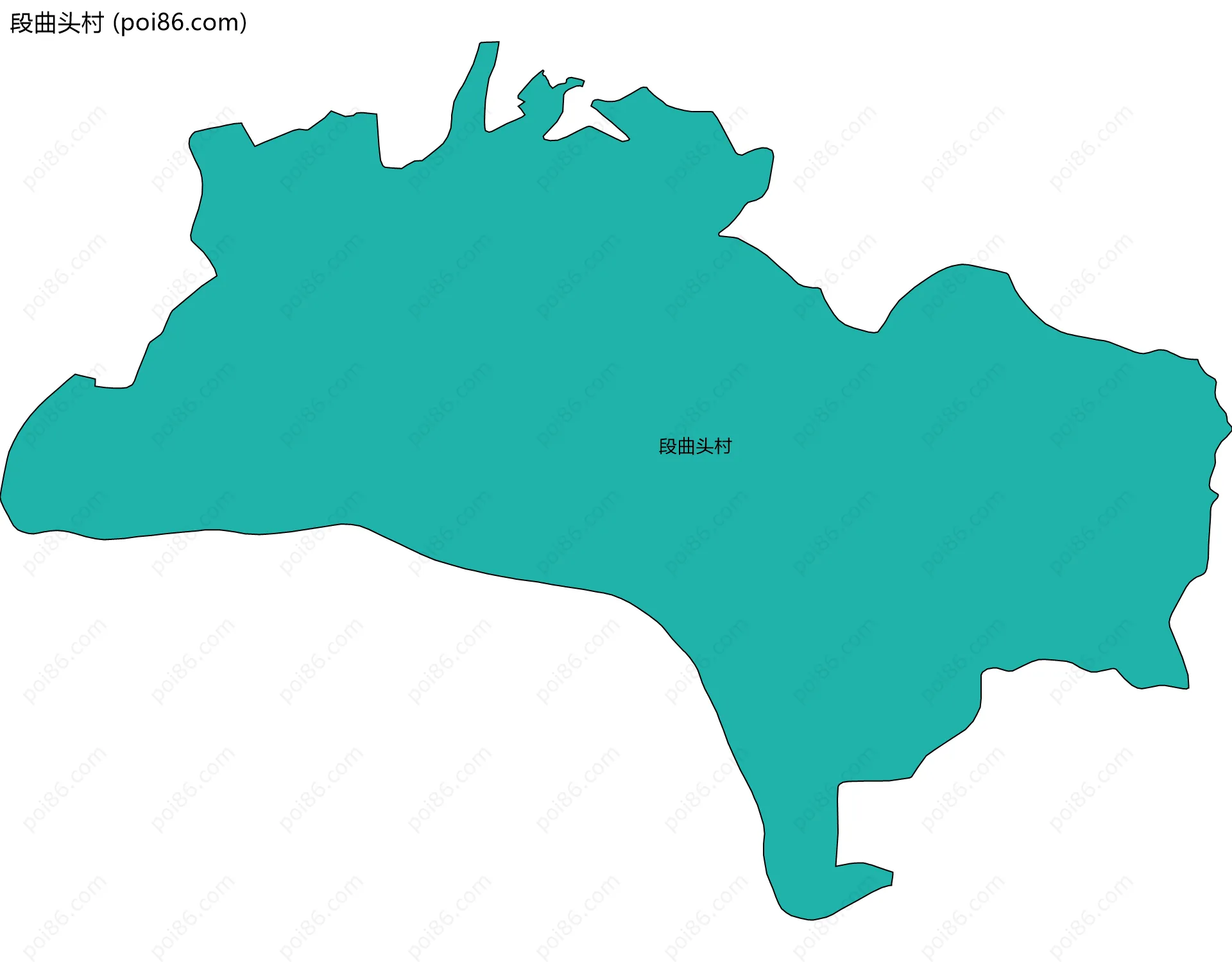 段曲头村边界地图