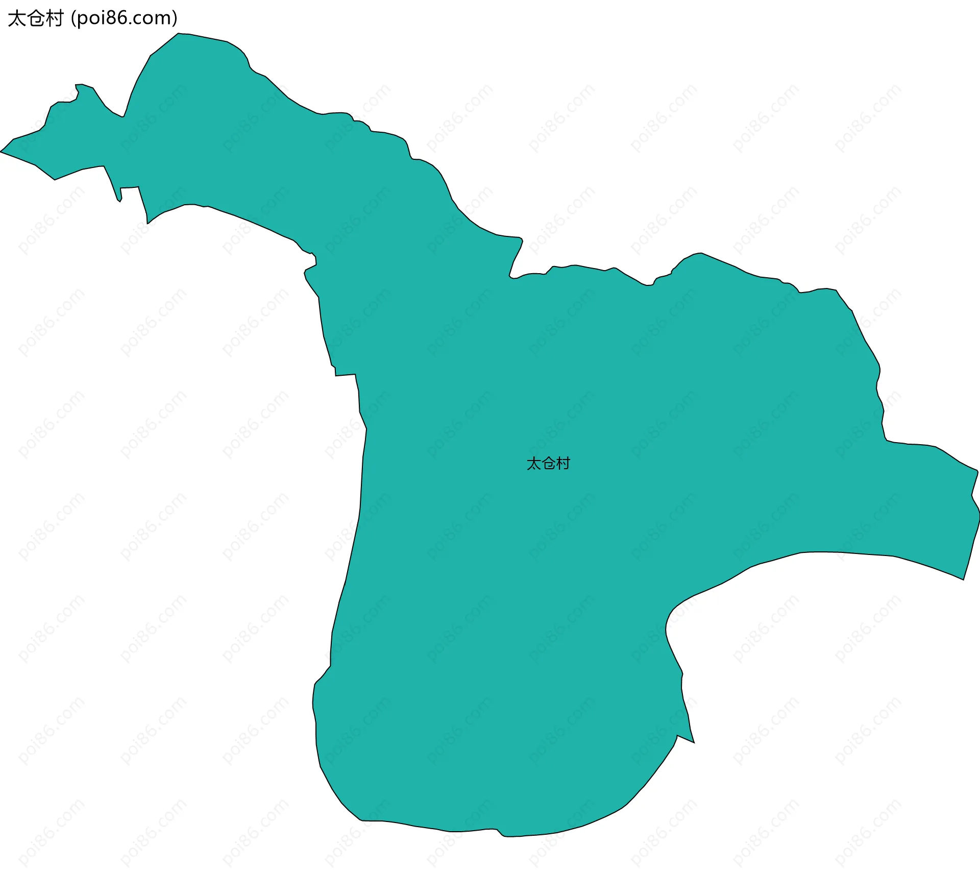 太仓村边界地图