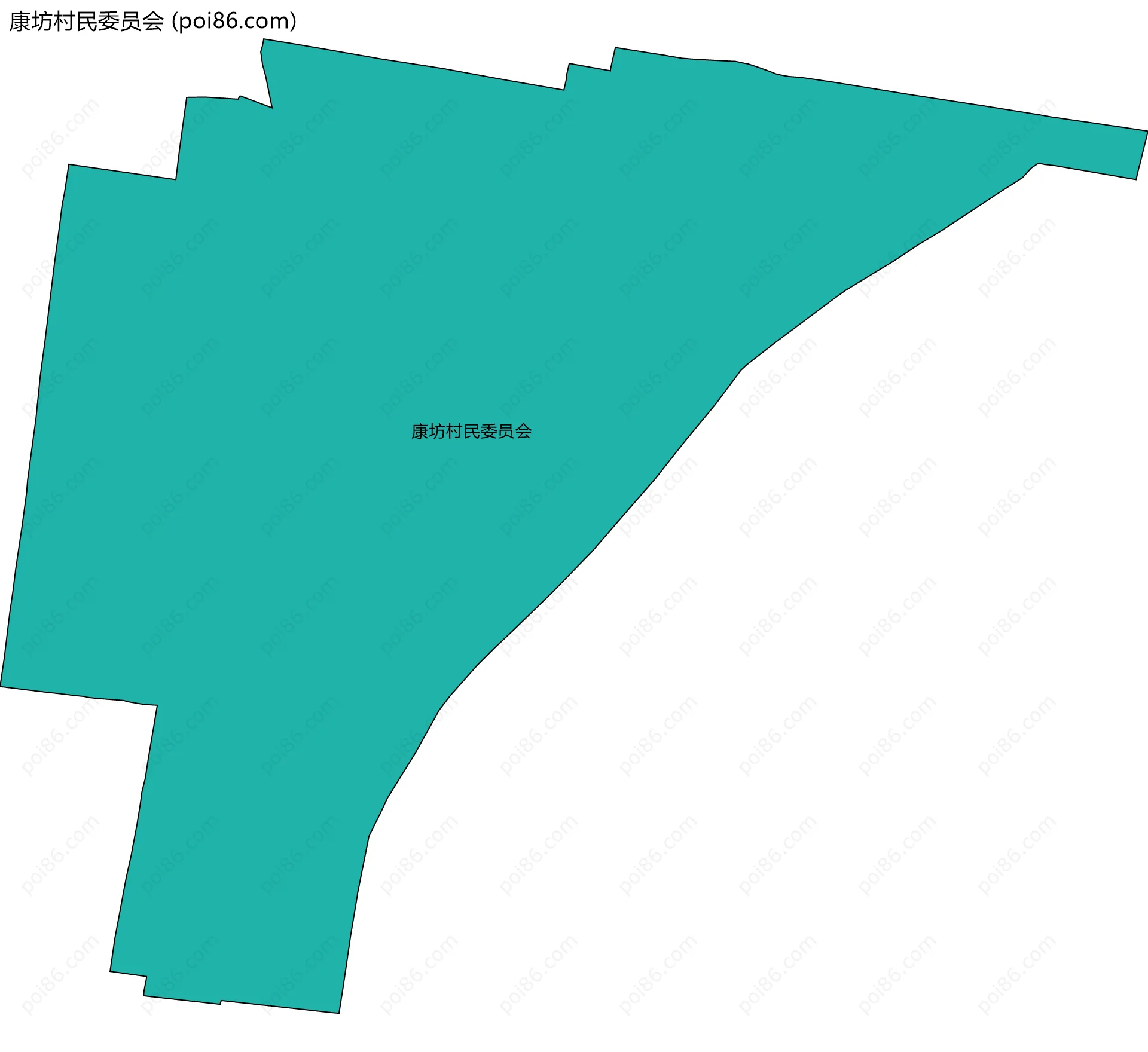 康坊村民委员会边界地图