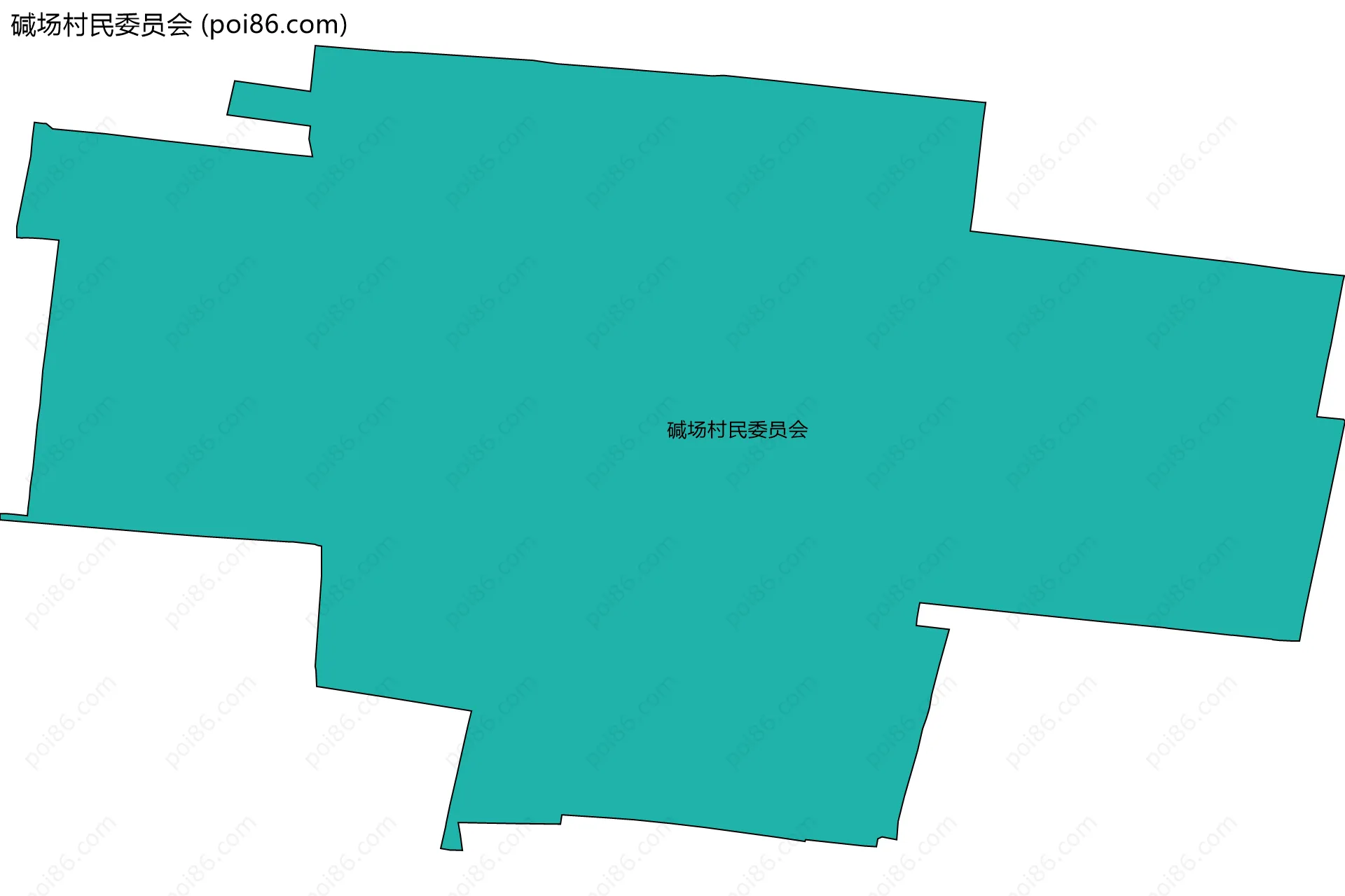 碱场村民委员会边界地图