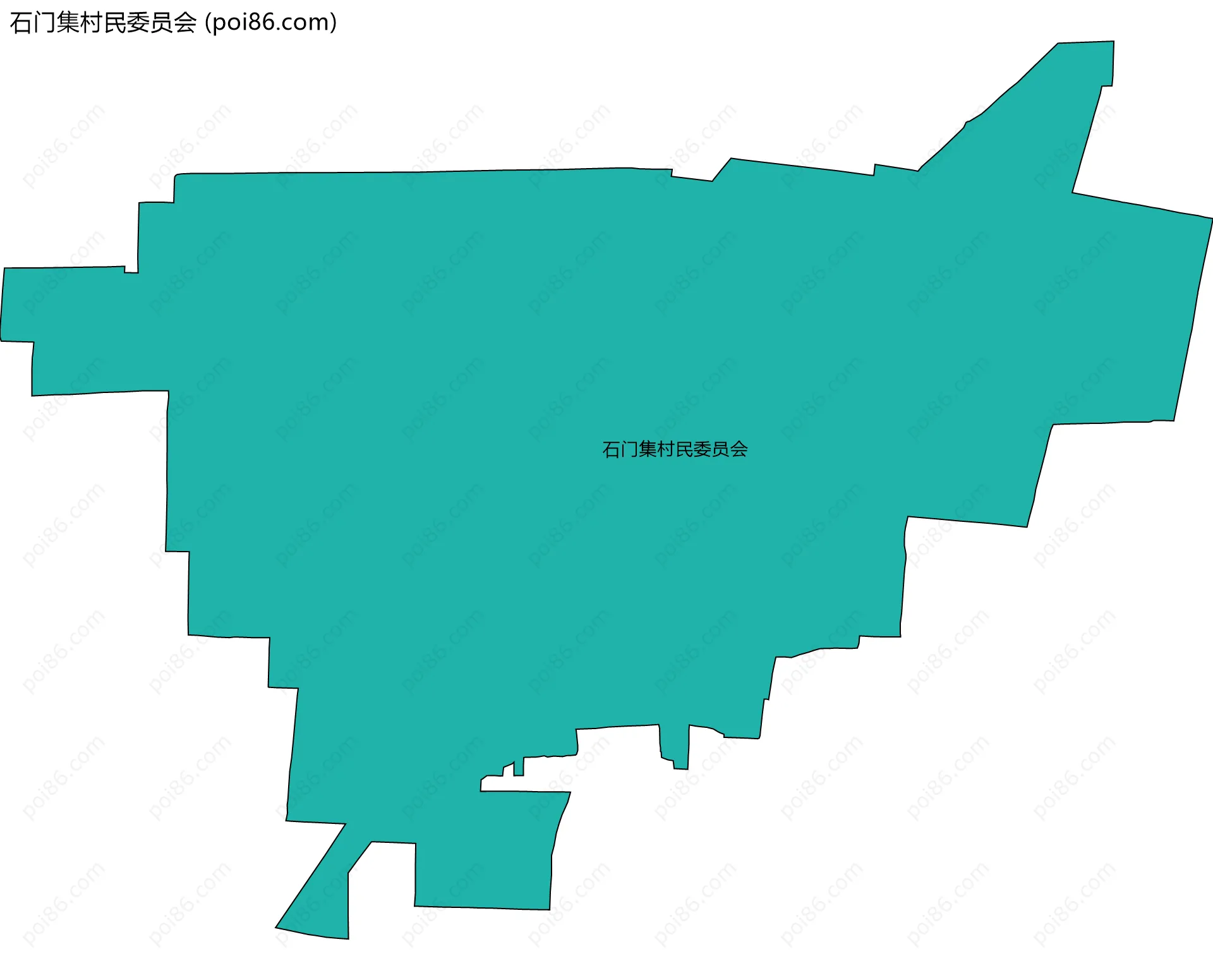 石门集村民委员会边界地图