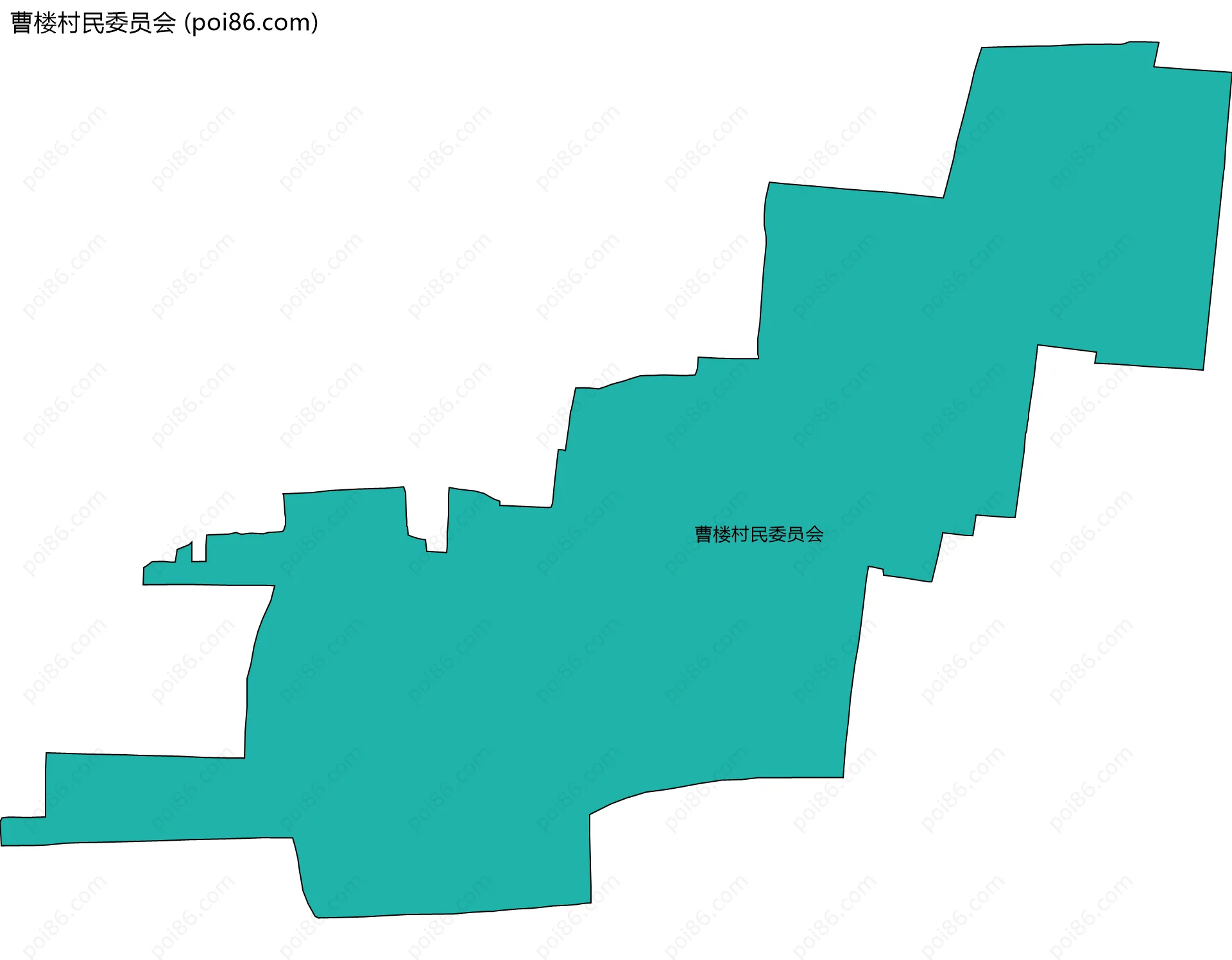 曹楼村民委员会边界地图