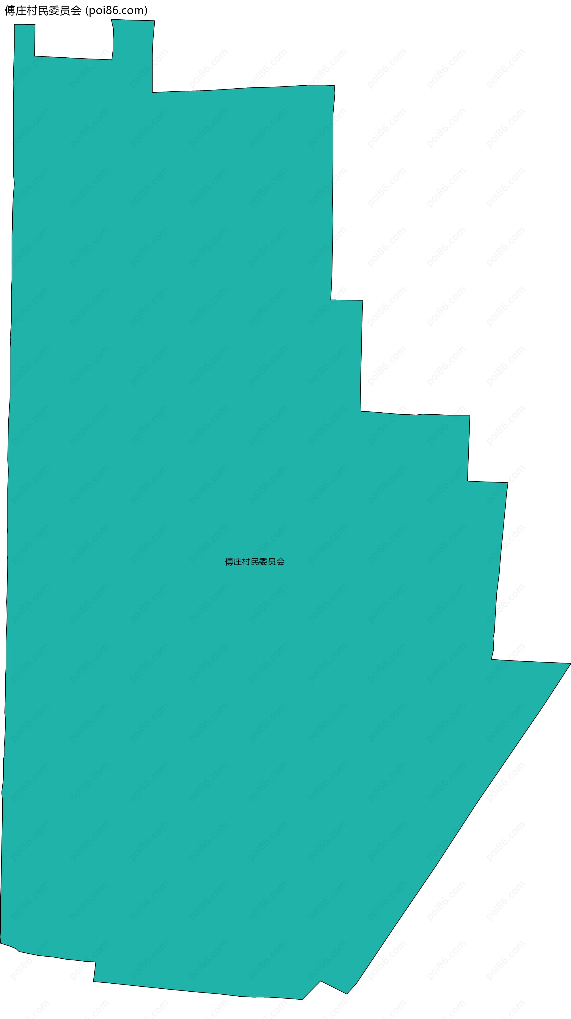 傅庄村民委员会边界地图