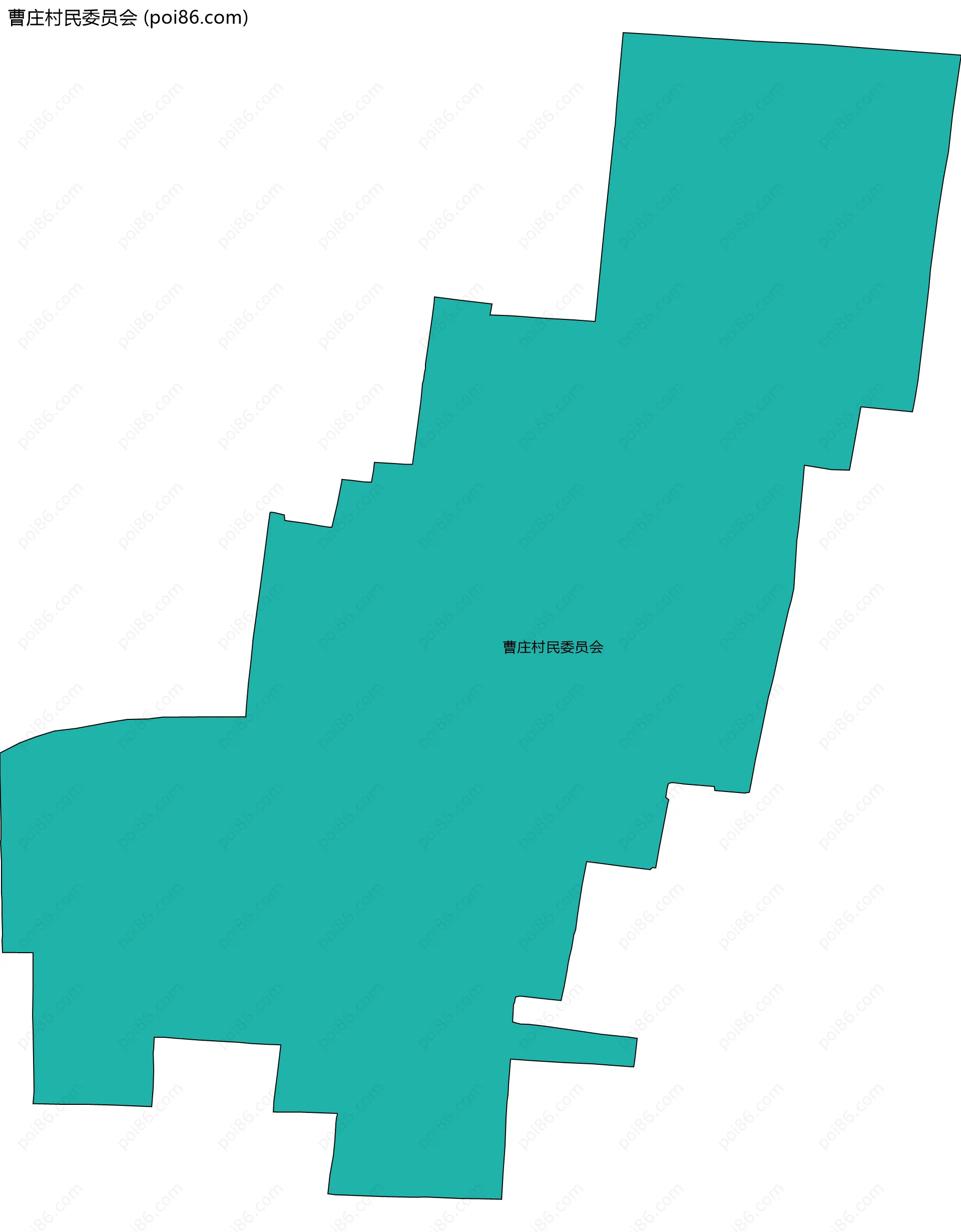 曹庄村民委员会边界地图