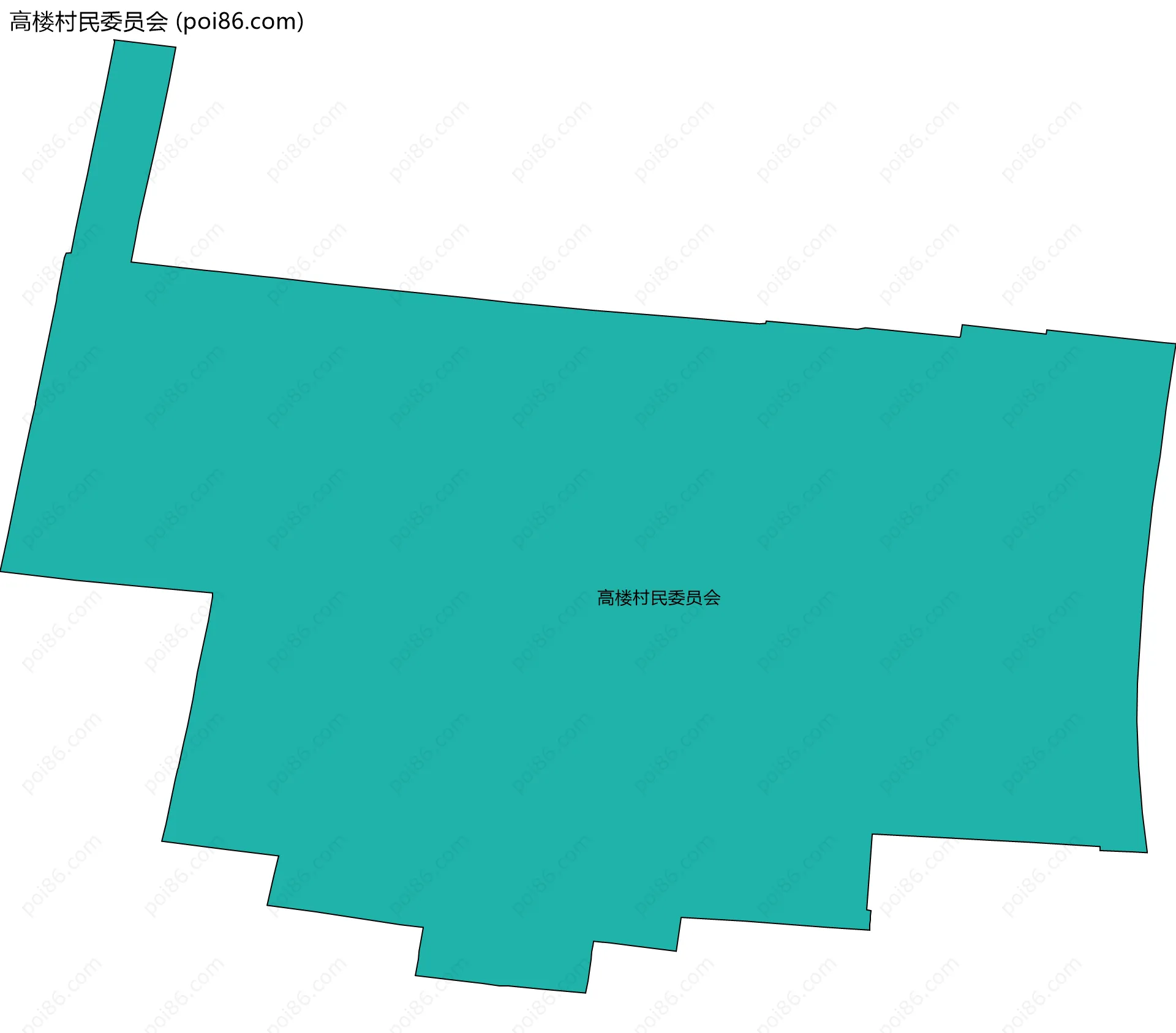 高楼村民委员会边界地图