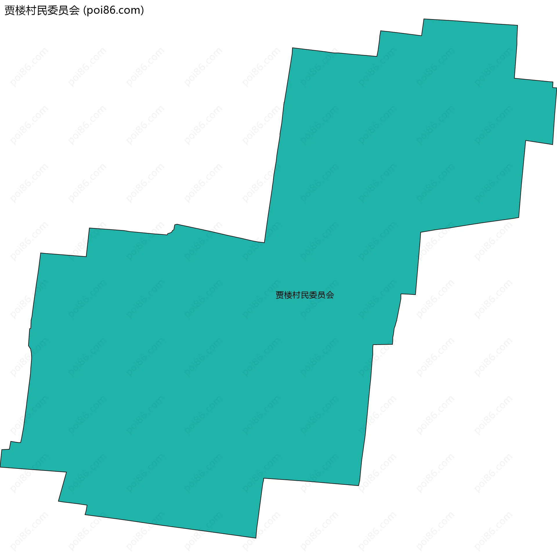 贾楼村民委员会边界地图