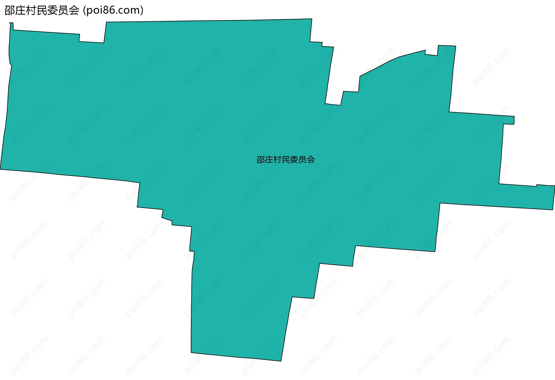 邵庄村民委员会边界地图