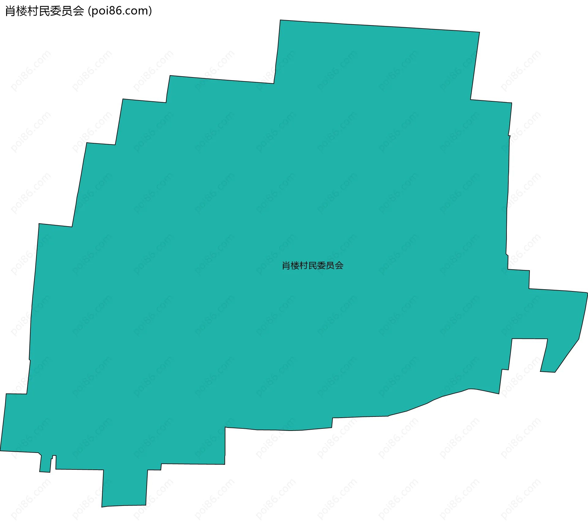肖楼村民委员会边界地图