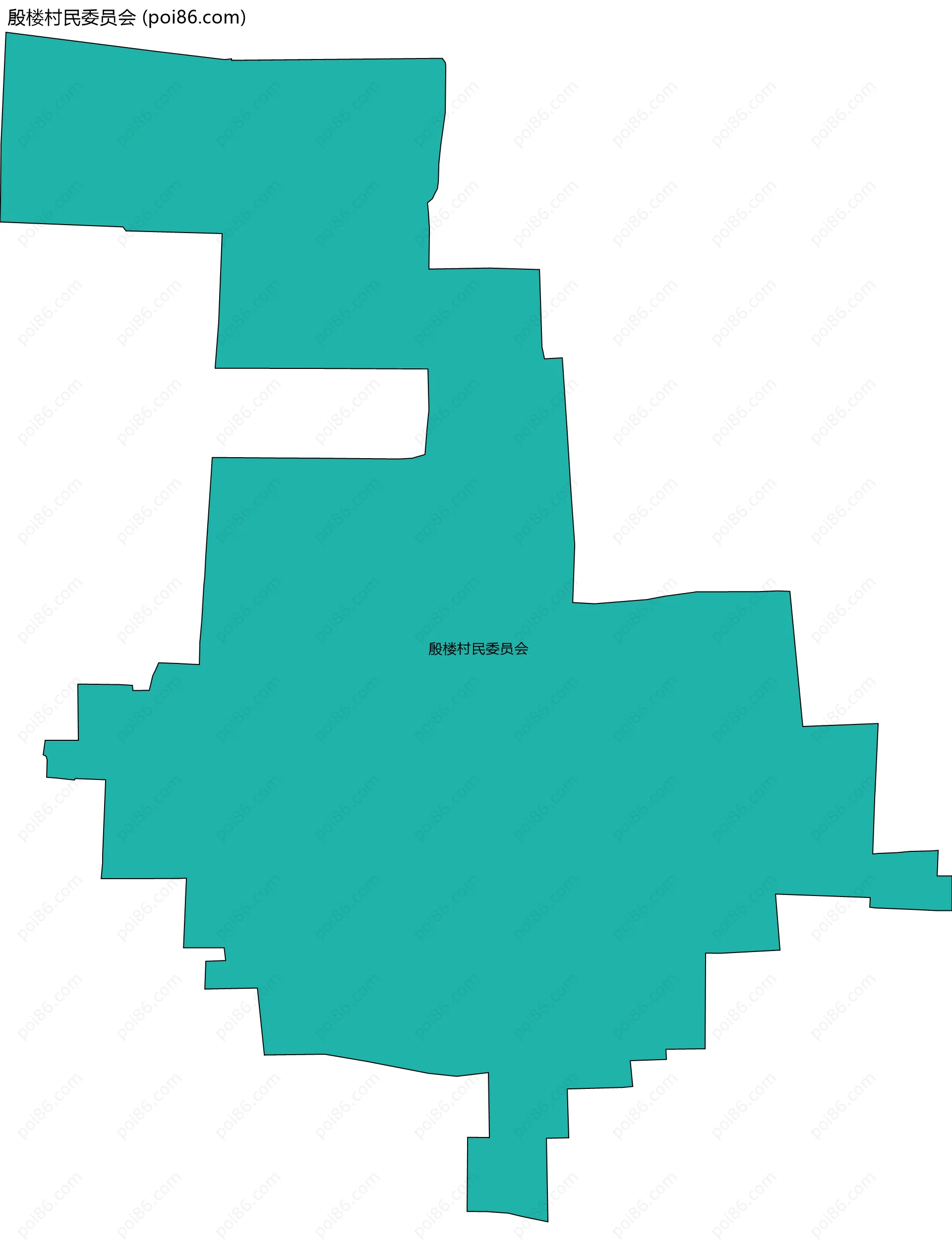 殷楼村民委员会边界地图