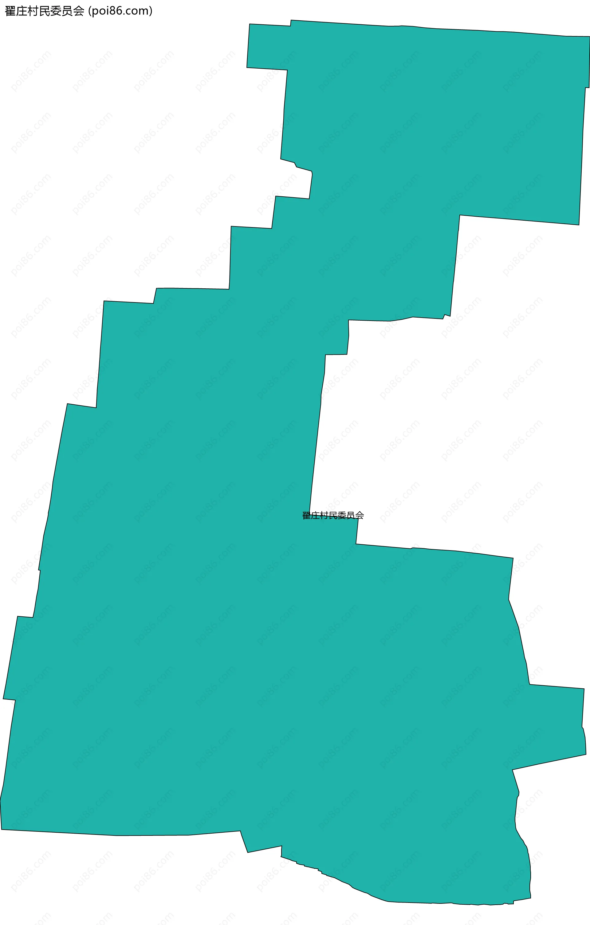 翟庄村民委员会边界地图