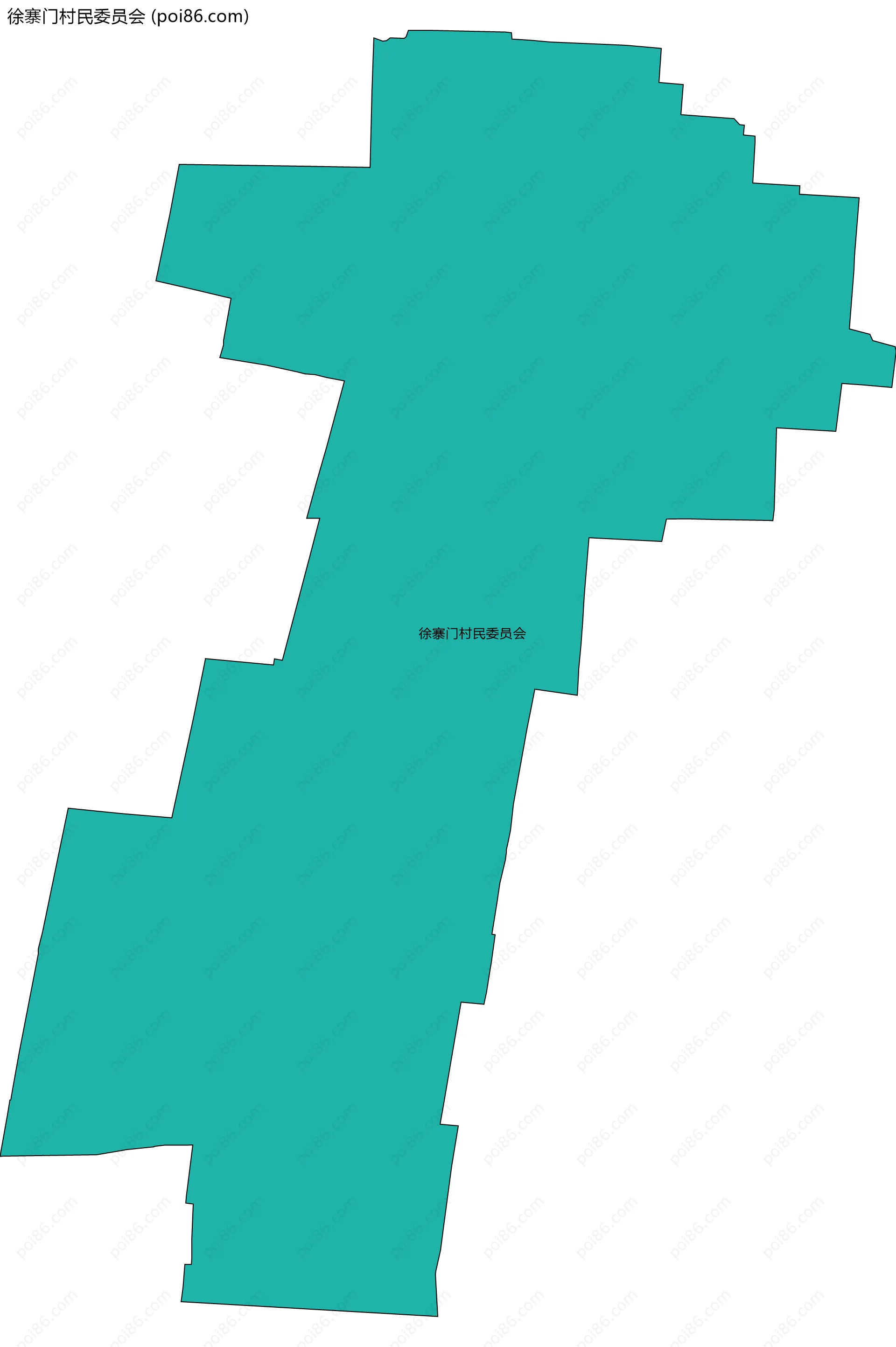 徐寨门村民委员会边界地图