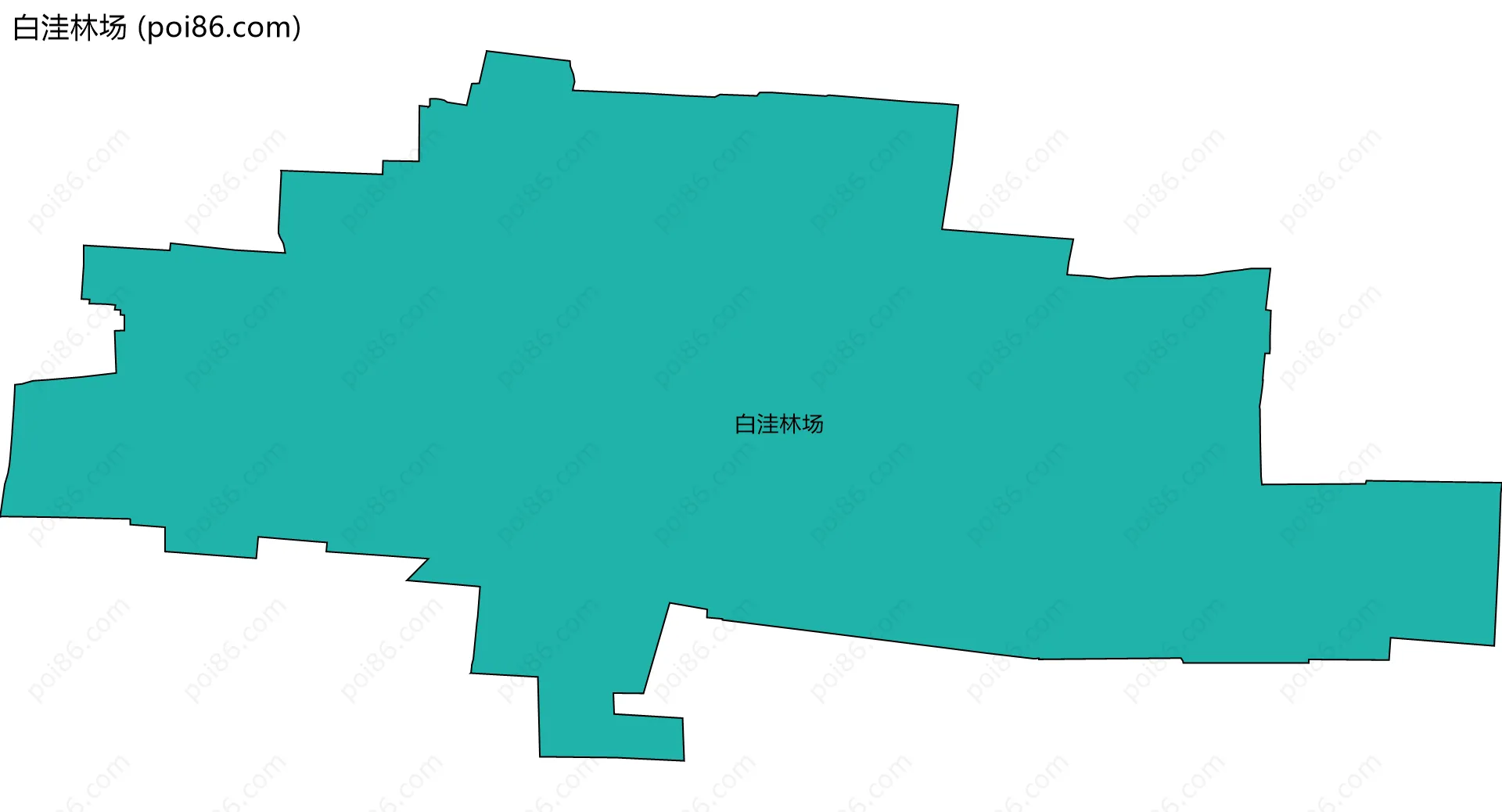 白洼林场边界地图