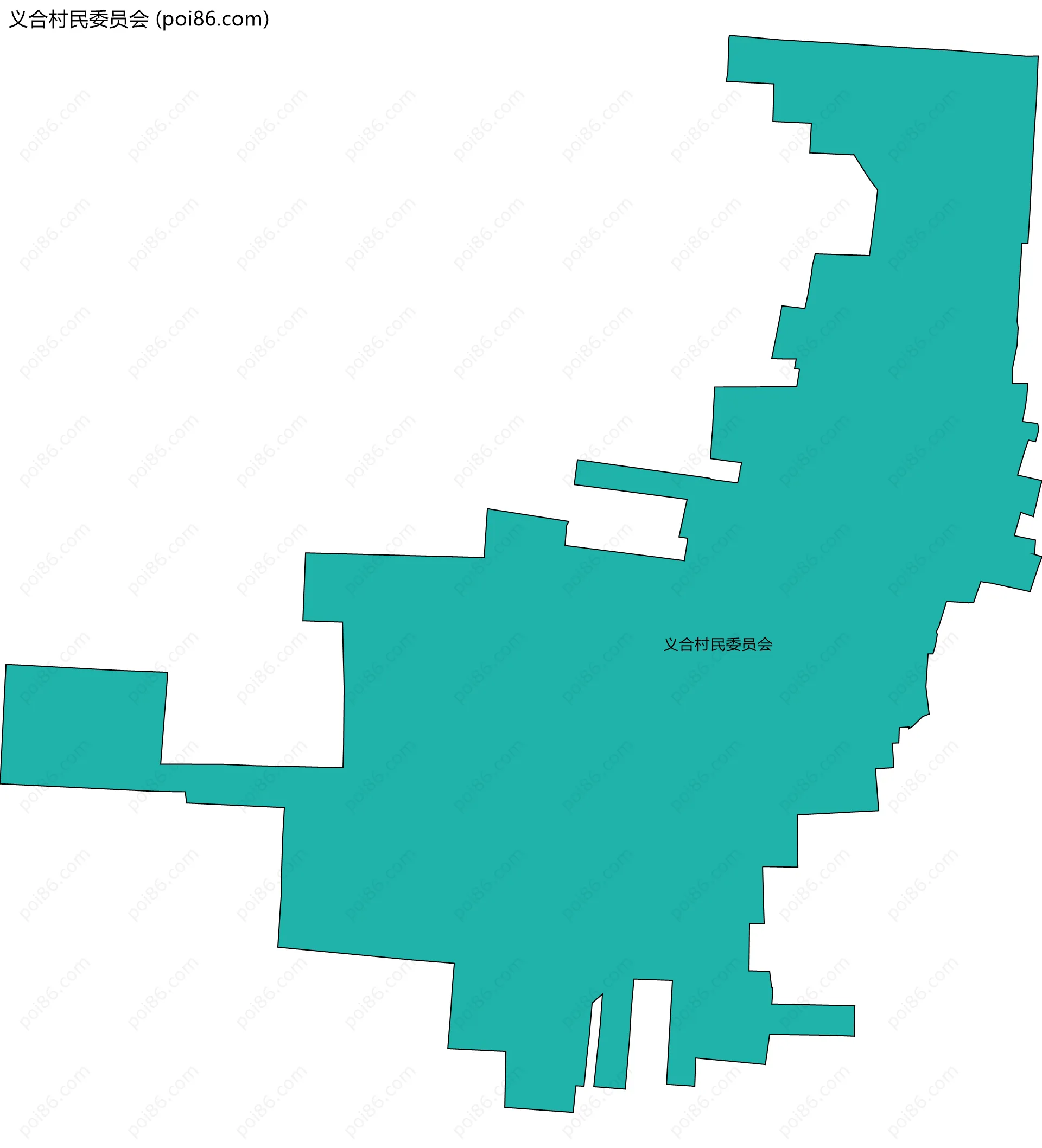 义合村民委员会边界地图
