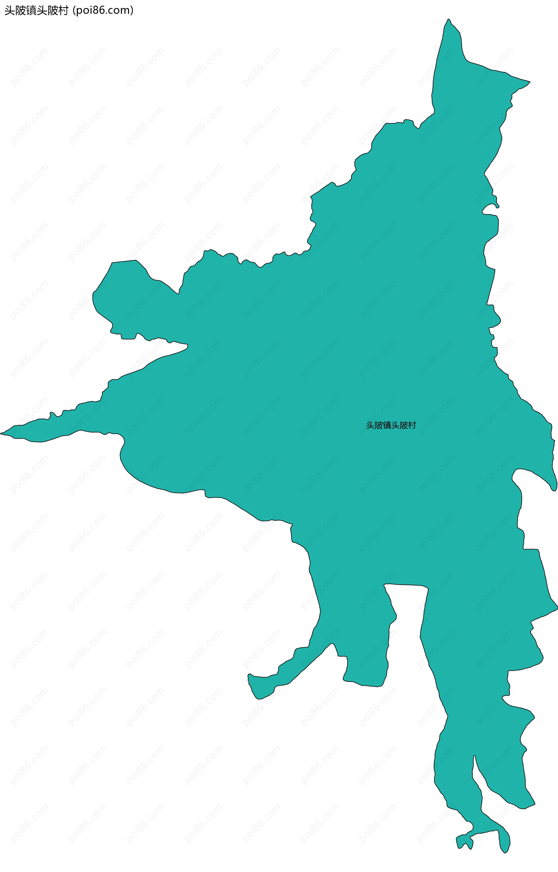 头陂镇头陂村边界地图