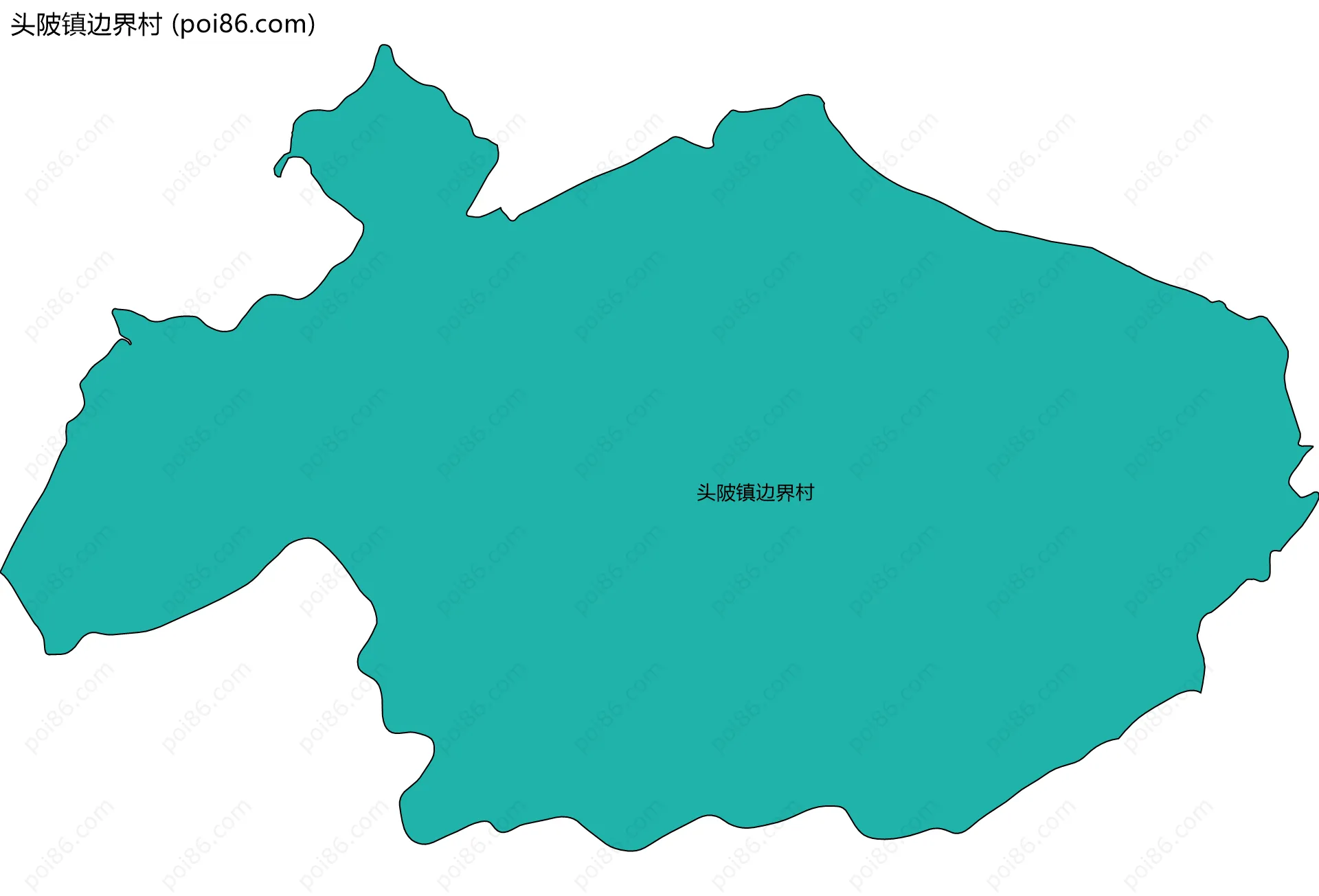 头陂镇边界村边界地图