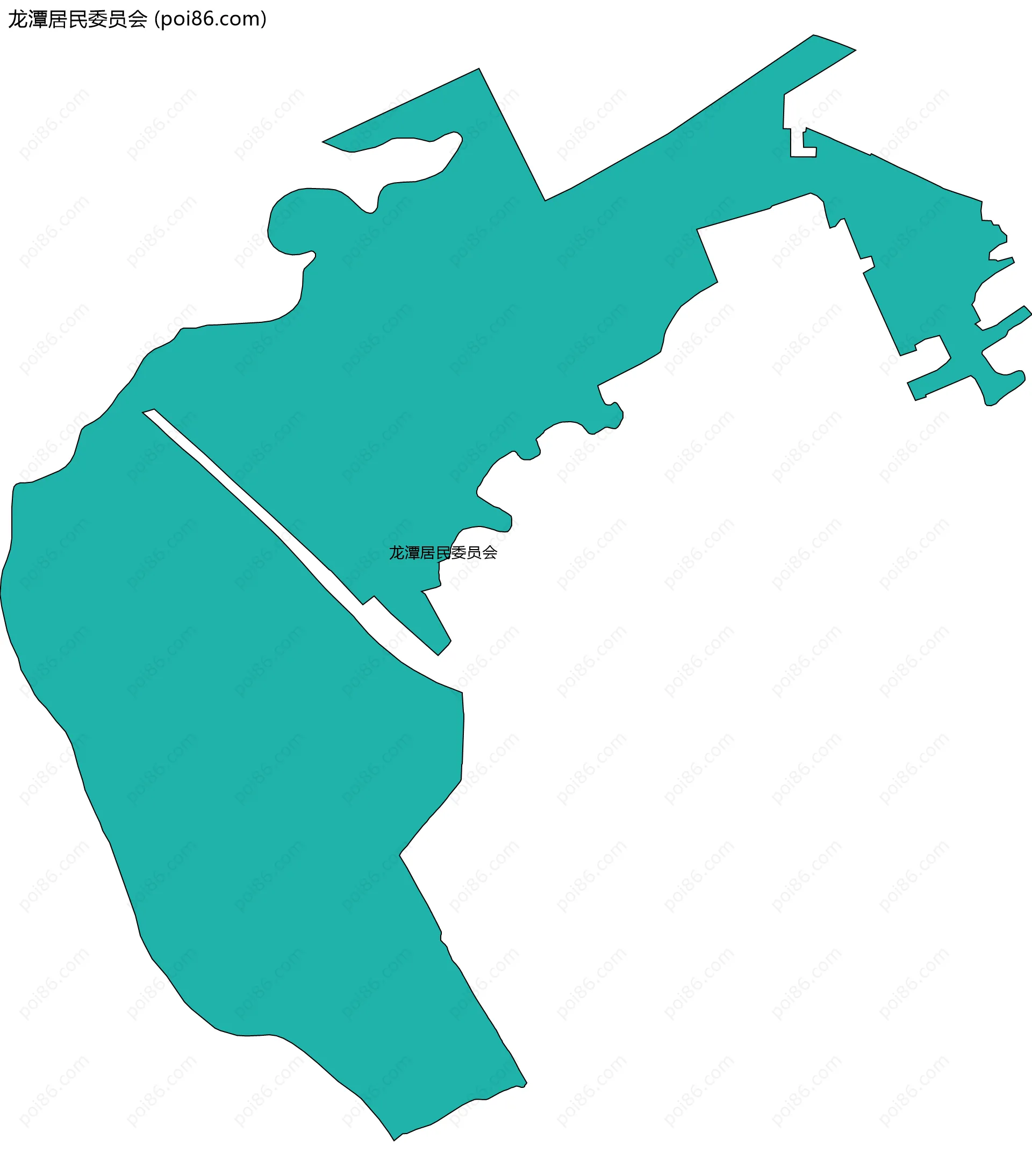 龙潭居民委员会边界地图