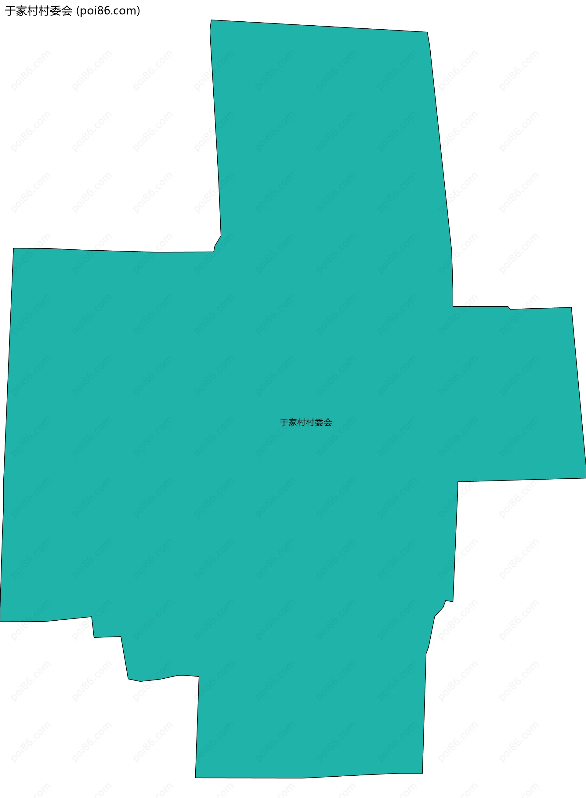 于家村村委会边界地图