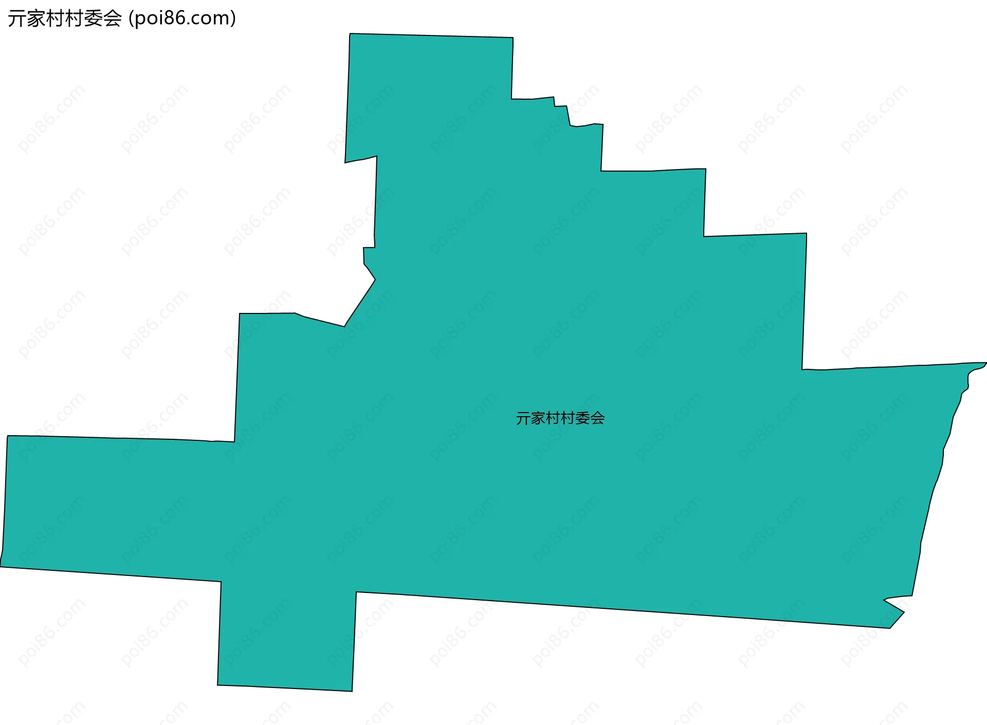亓家村村委会边界地图