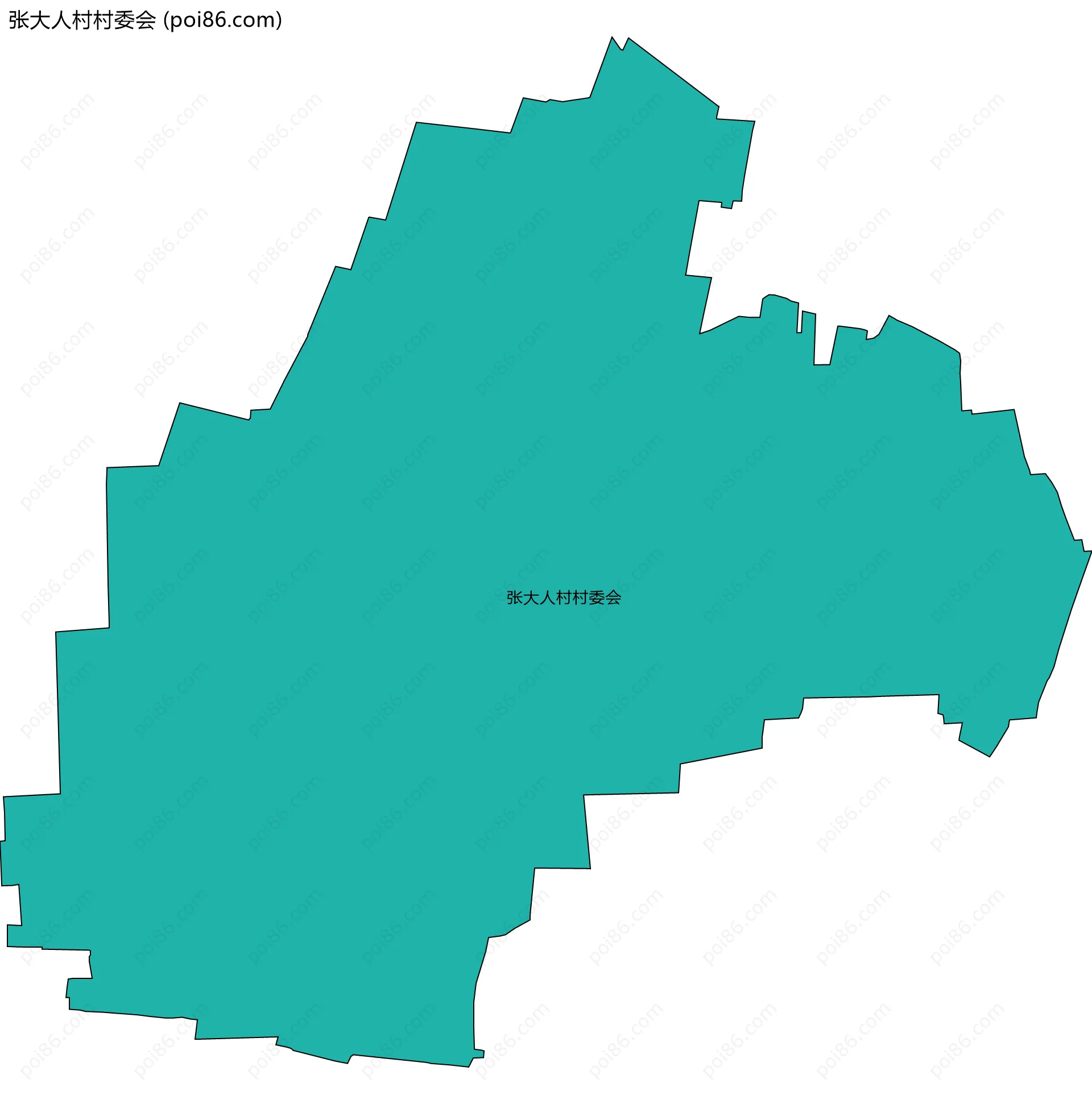 张大人村村委会边界地图