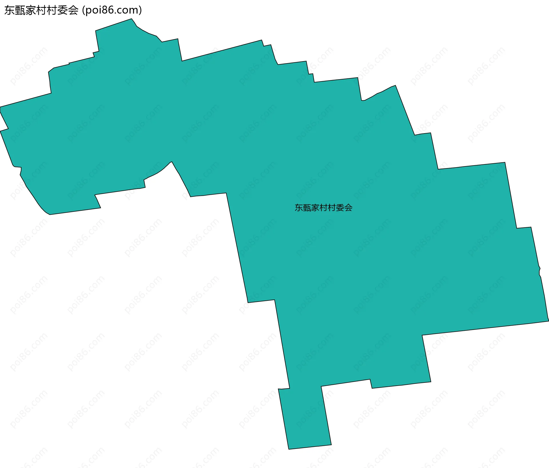 东甄家村村委会边界地图