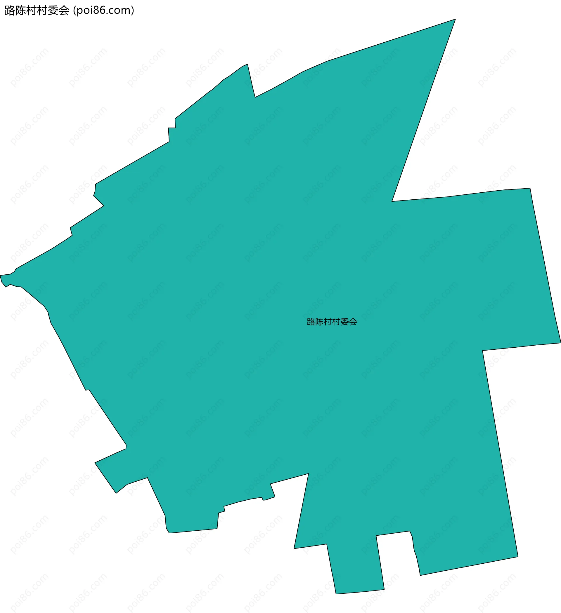 路陈村村委会边界地图