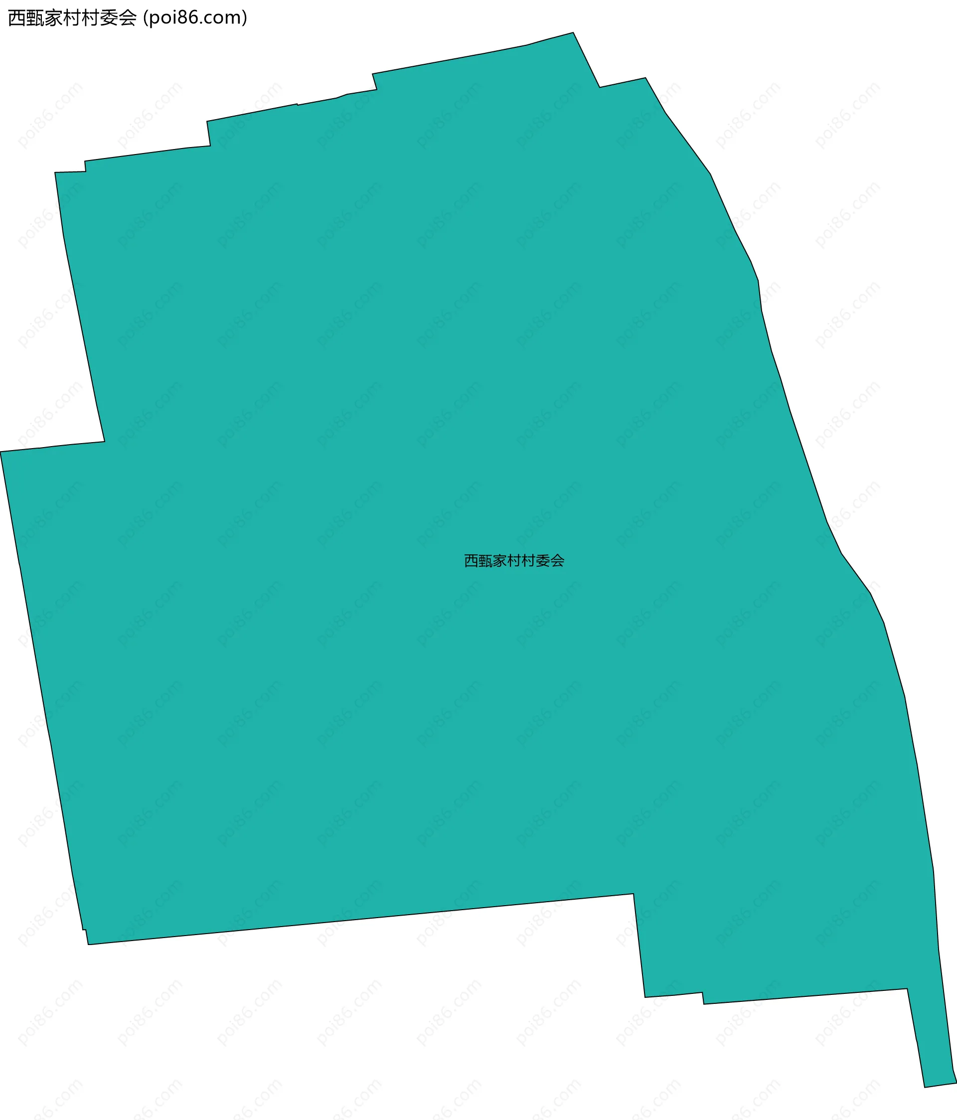 西甄家村村委会边界地图