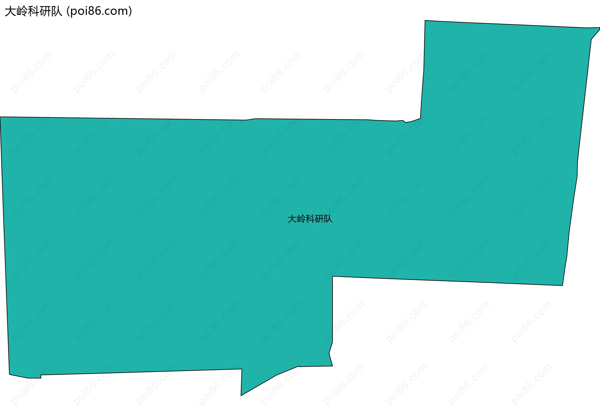 大岭科研队边界地图