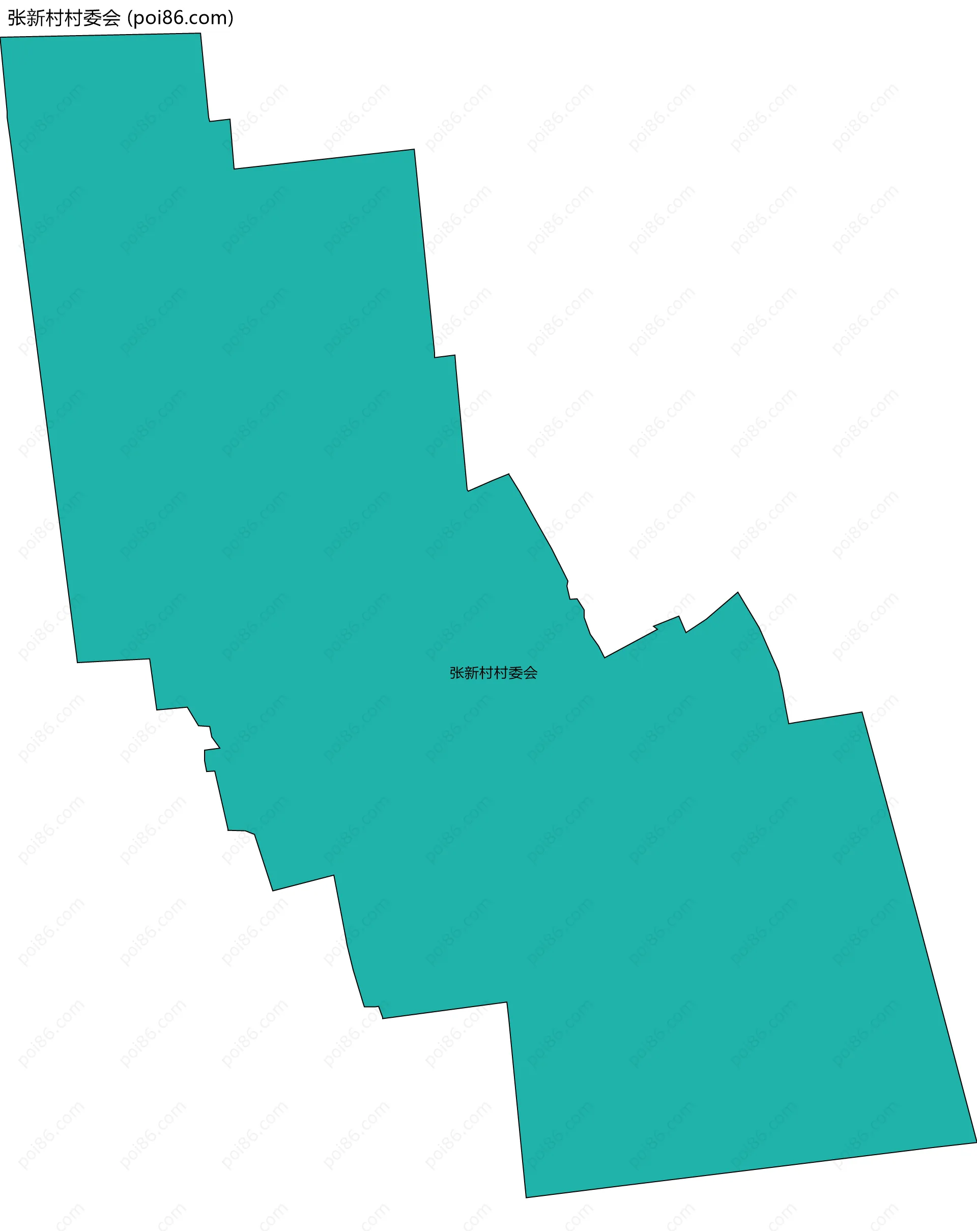 张新村村委会边界地图