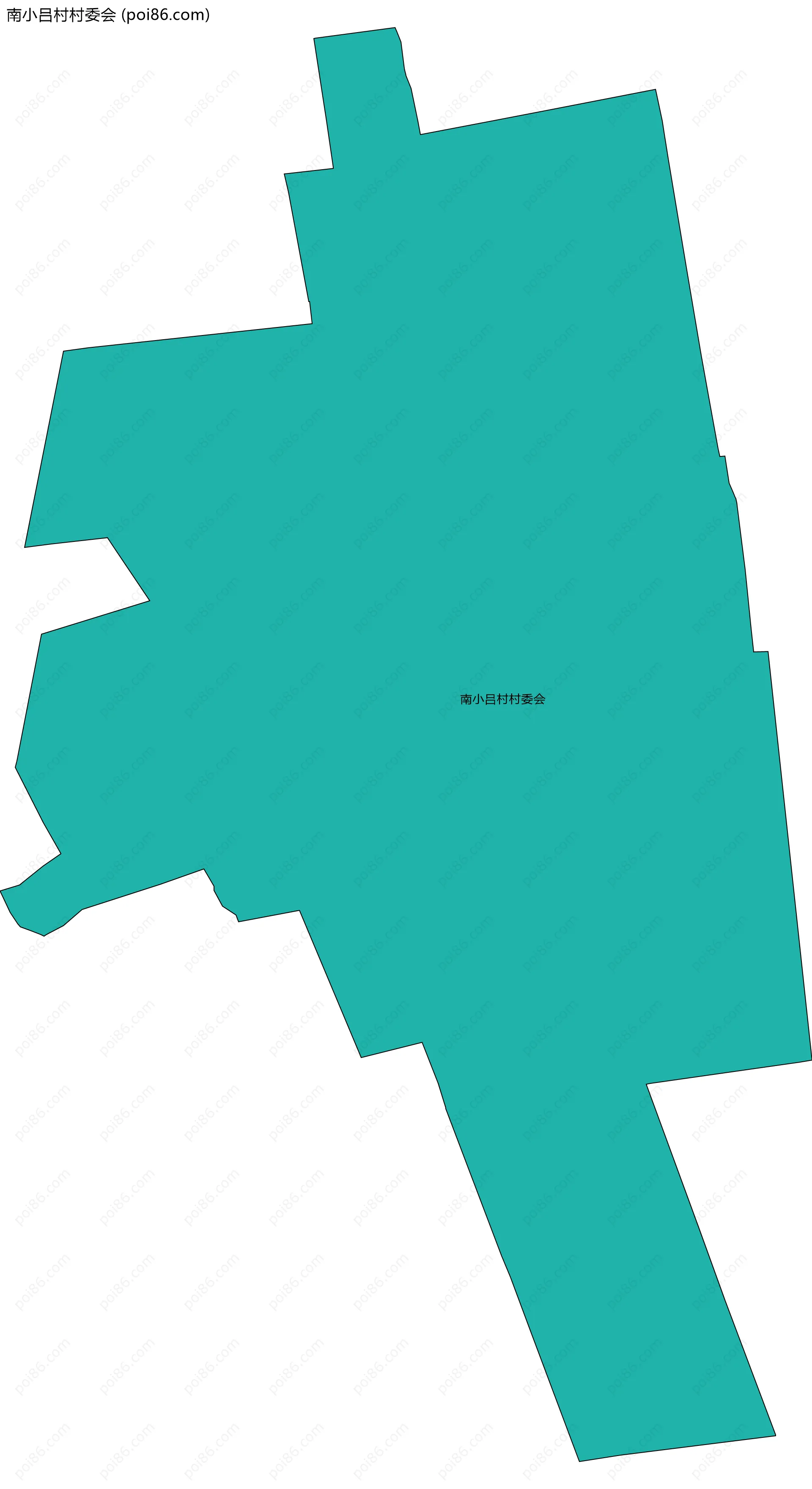 南小吕村村委会边界地图