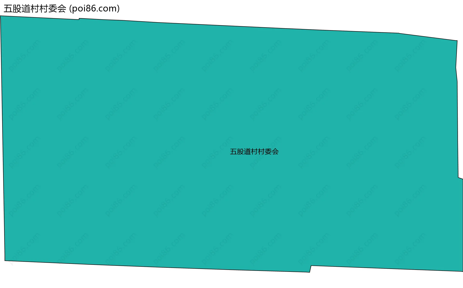 五股道村村委会边界地图