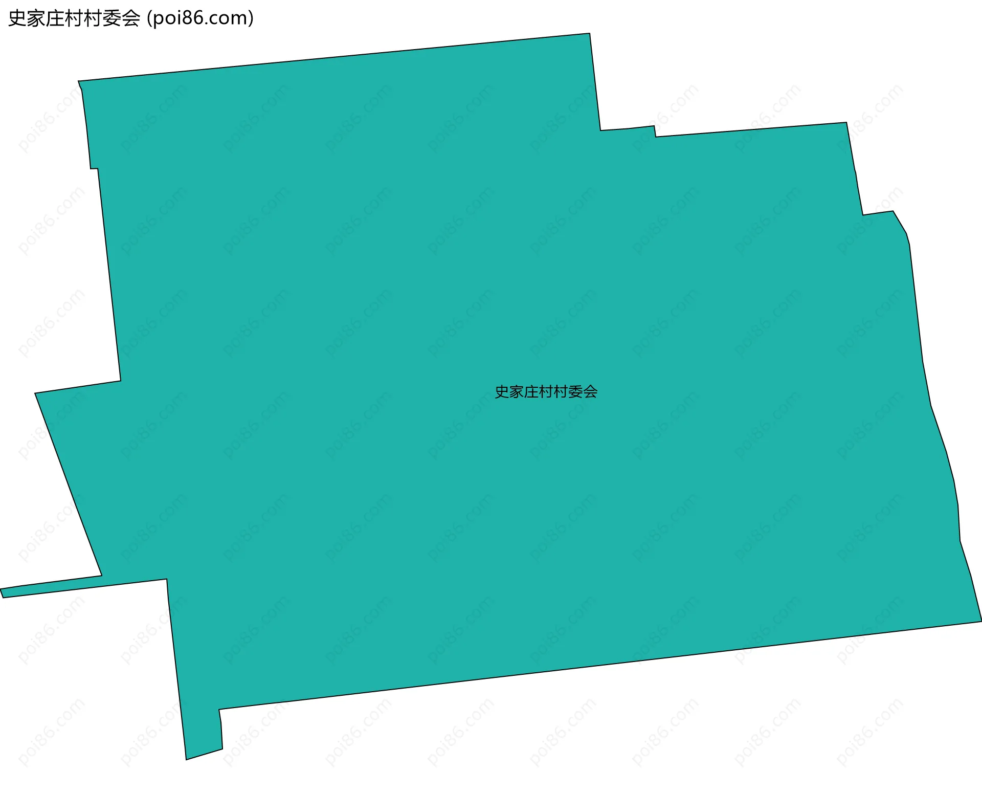 史家庄村村委会边界地图