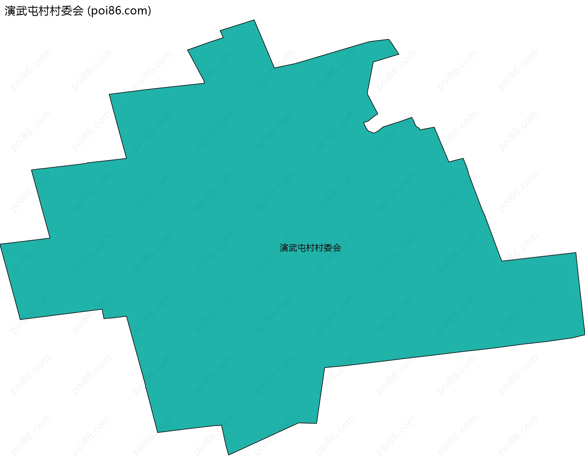 演武屯村村委会边界地图