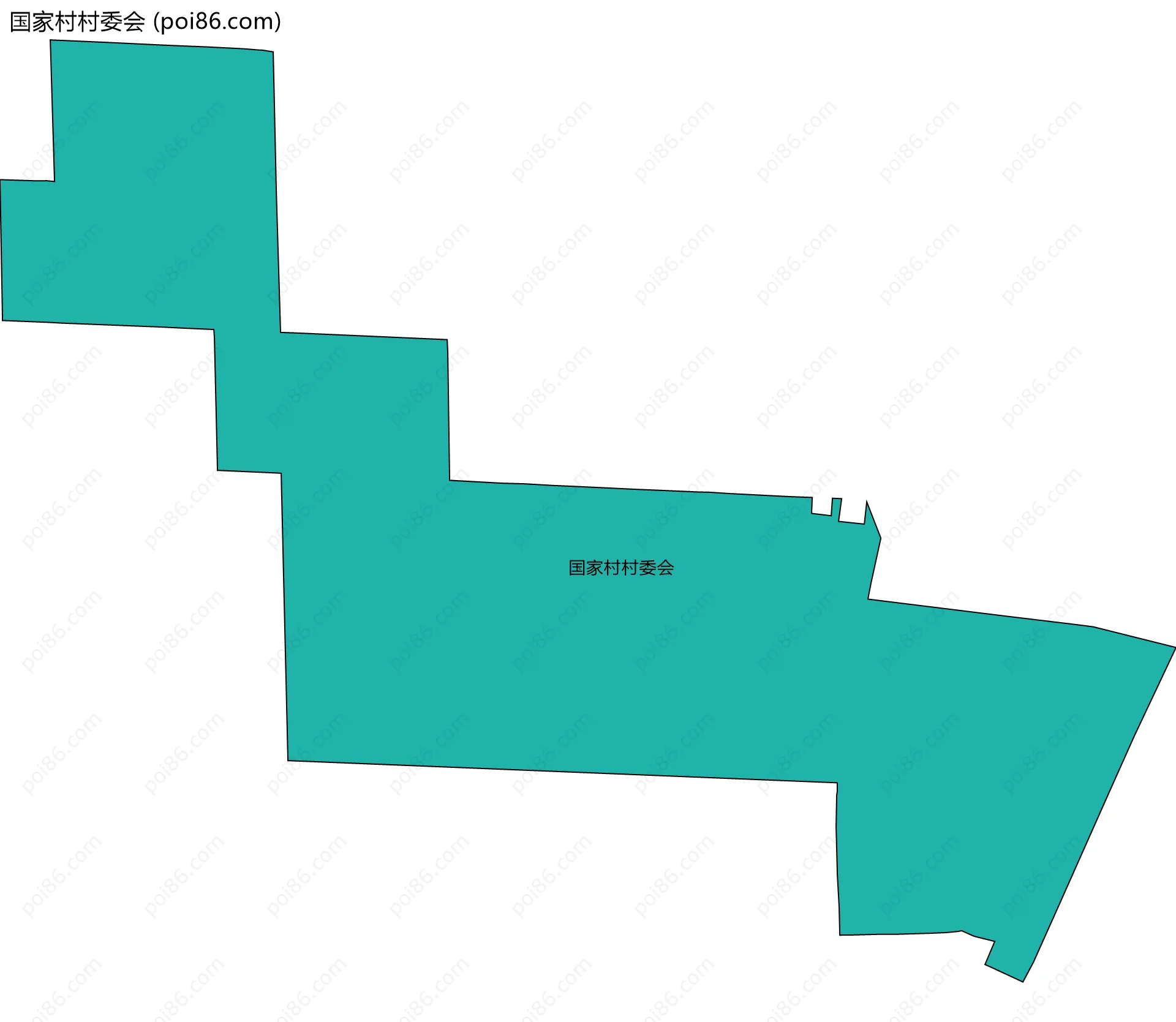 国家村村委会边界地图