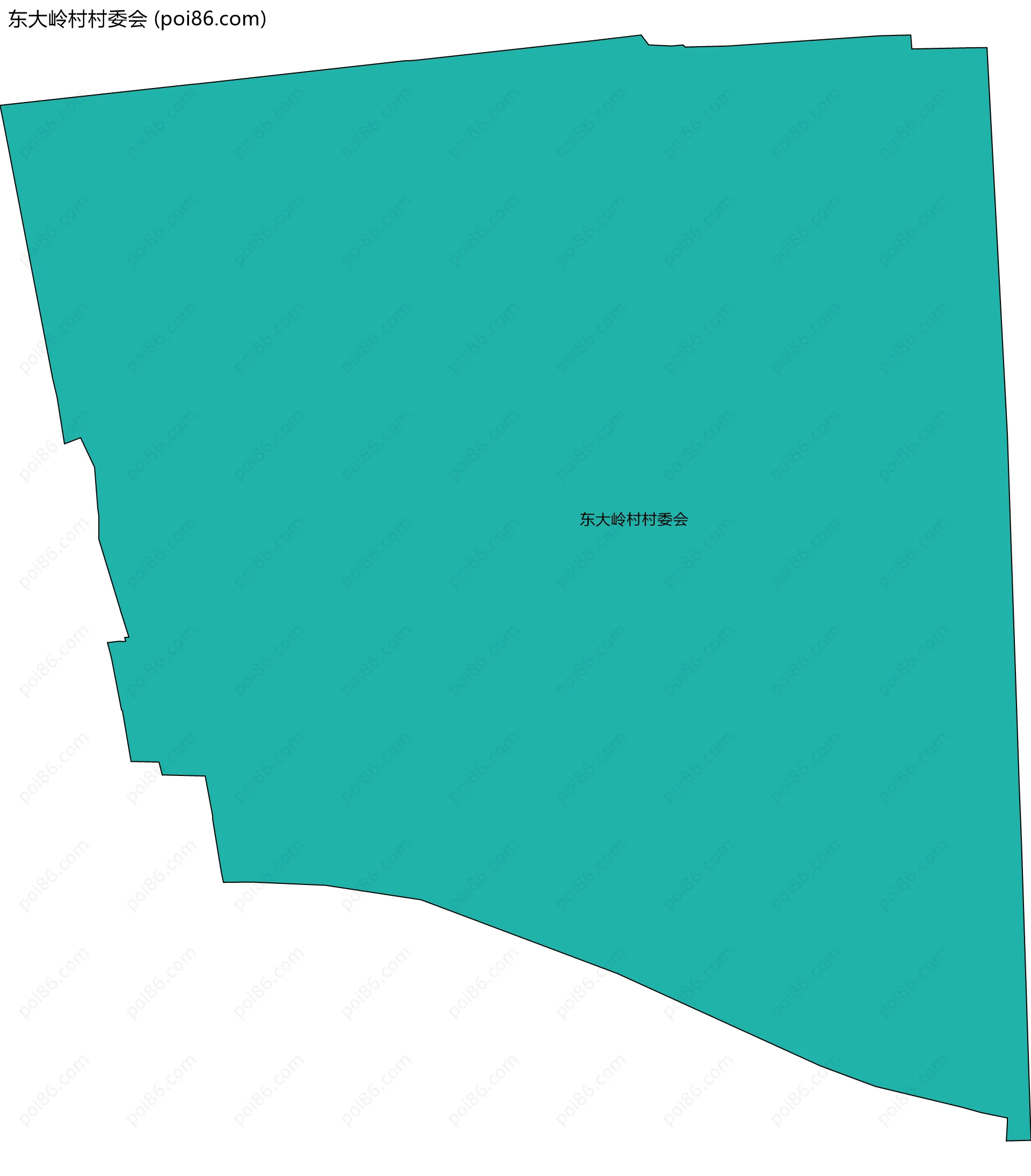 东大岭村村委会边界地图