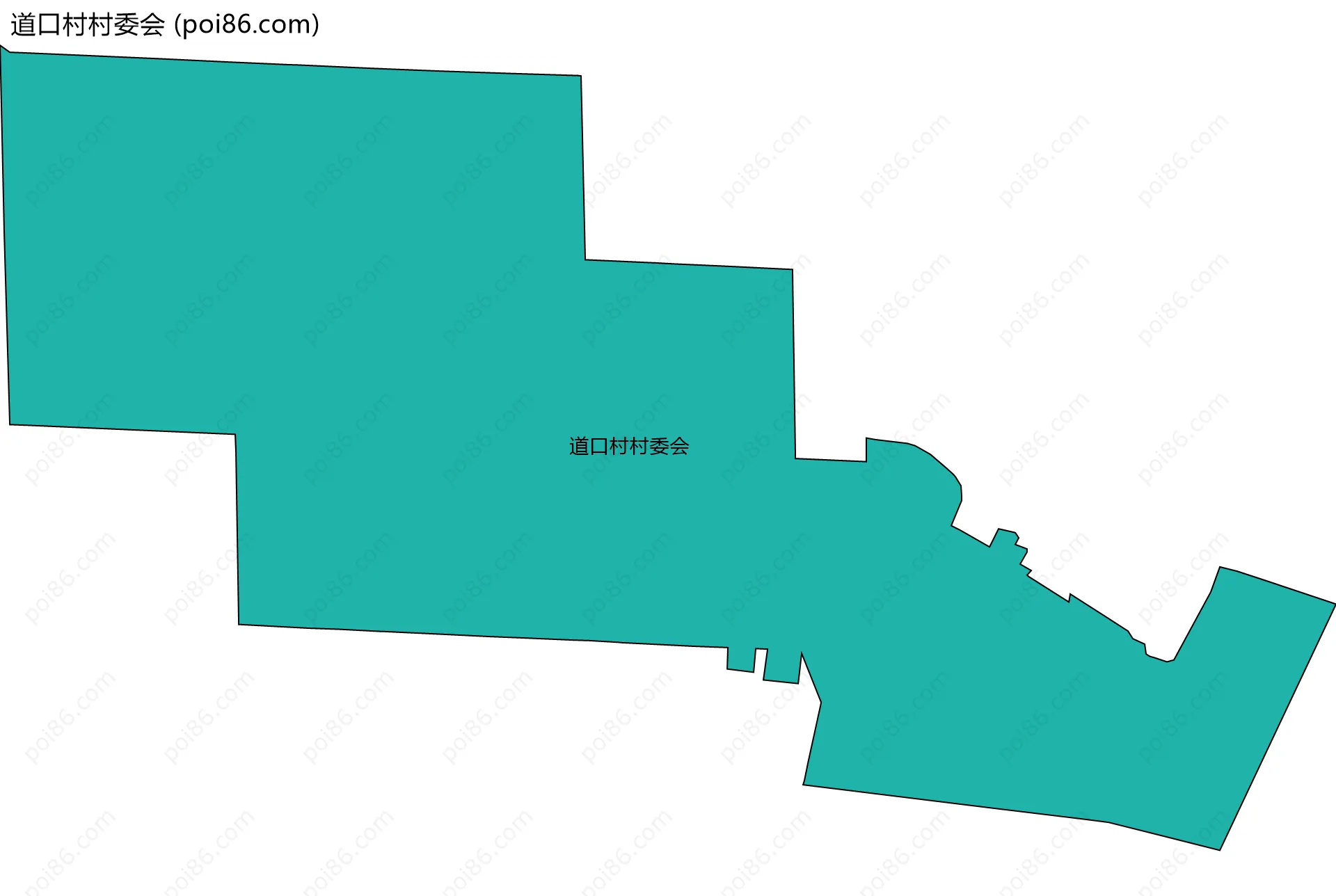 道口村村委会边界地图