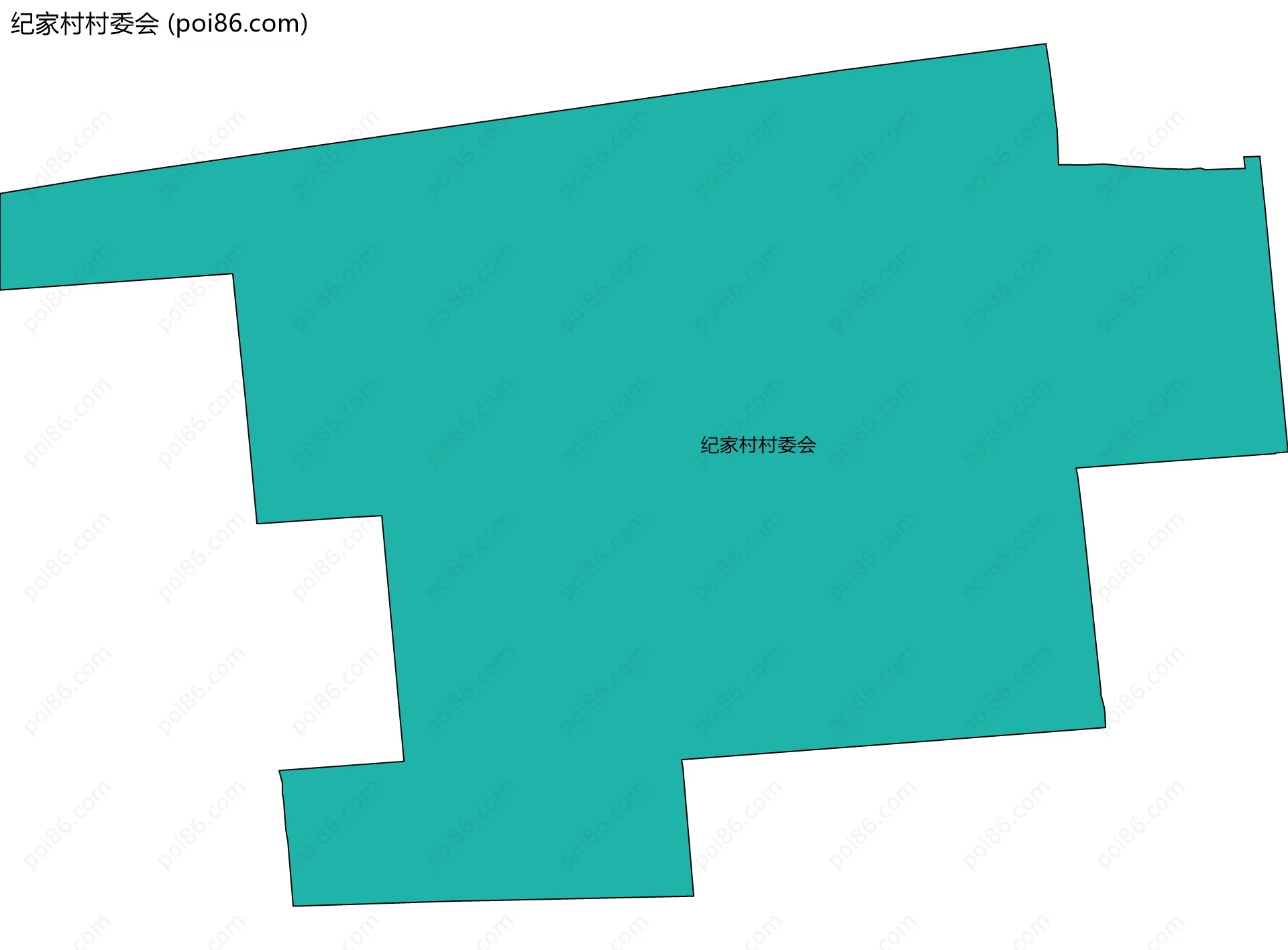 纪家村村委会边界地图