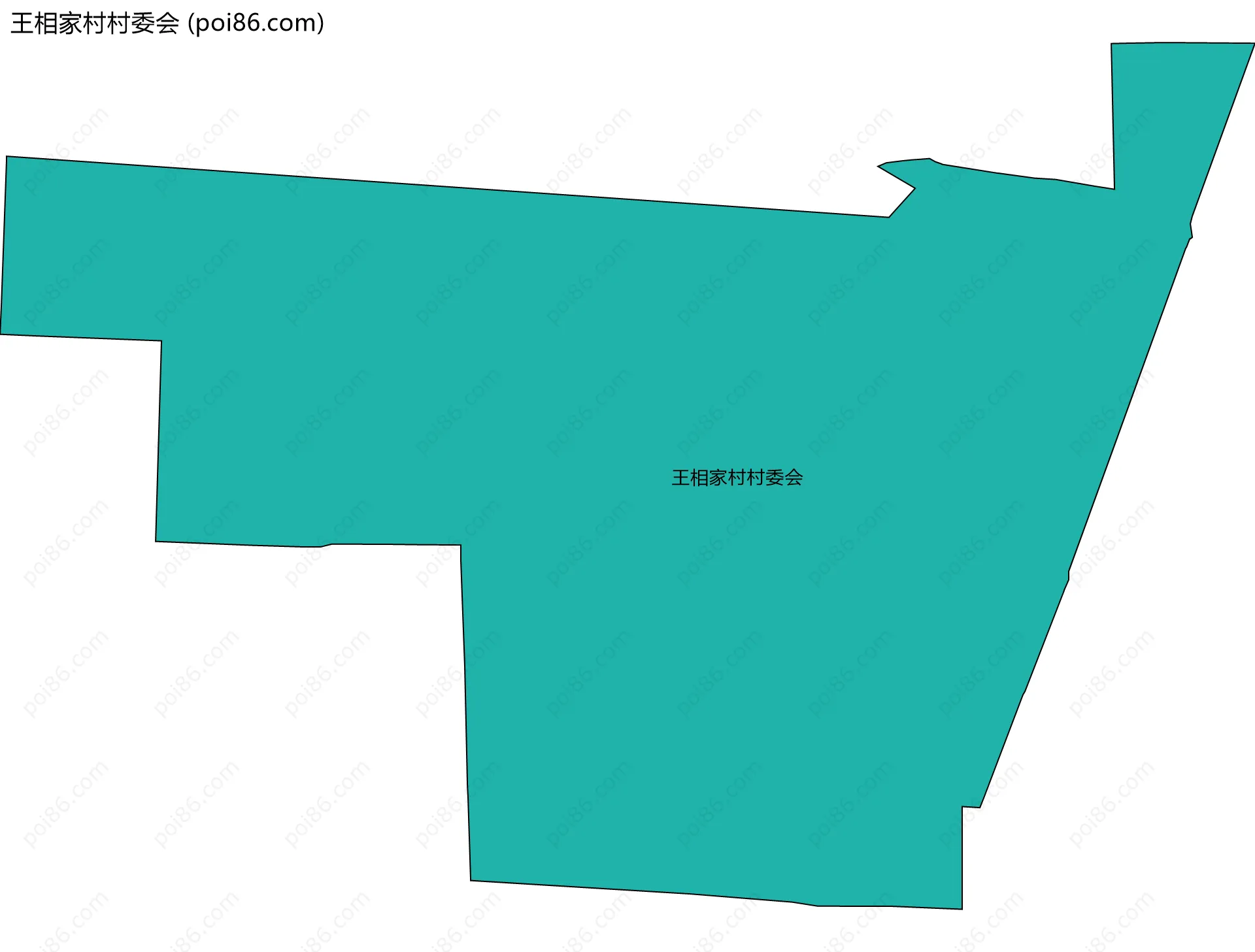 王相家村村委会边界地图