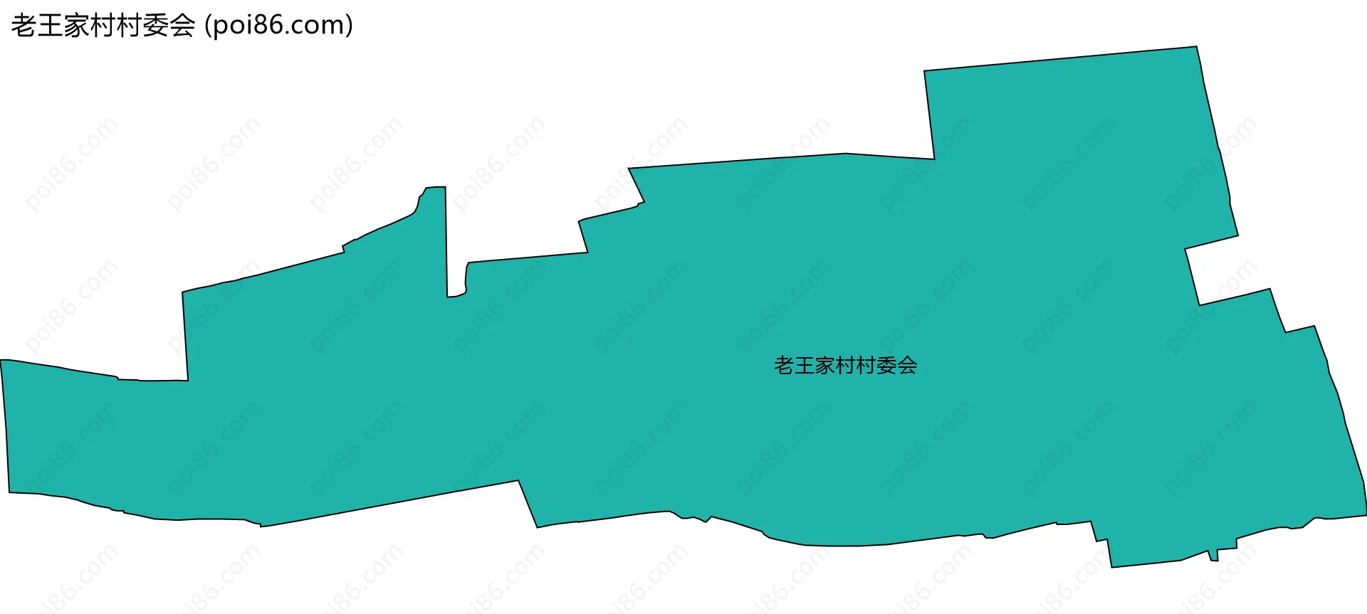 老王家村村委会边界地图