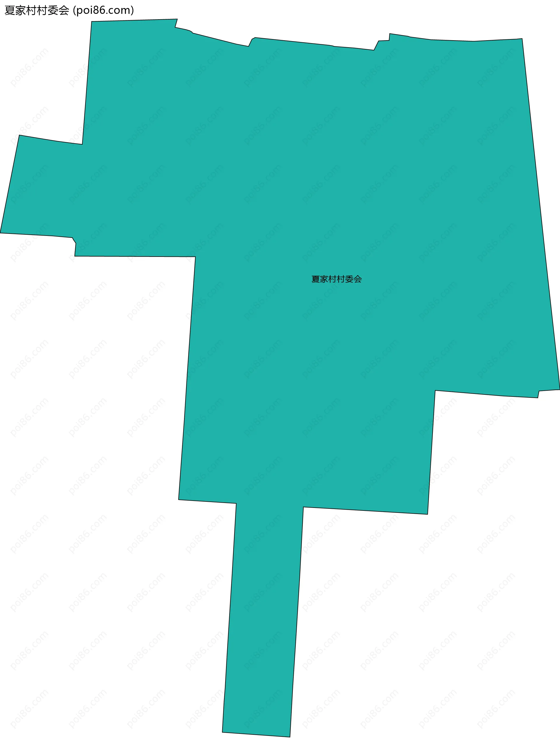 夏家村村委会边界地图