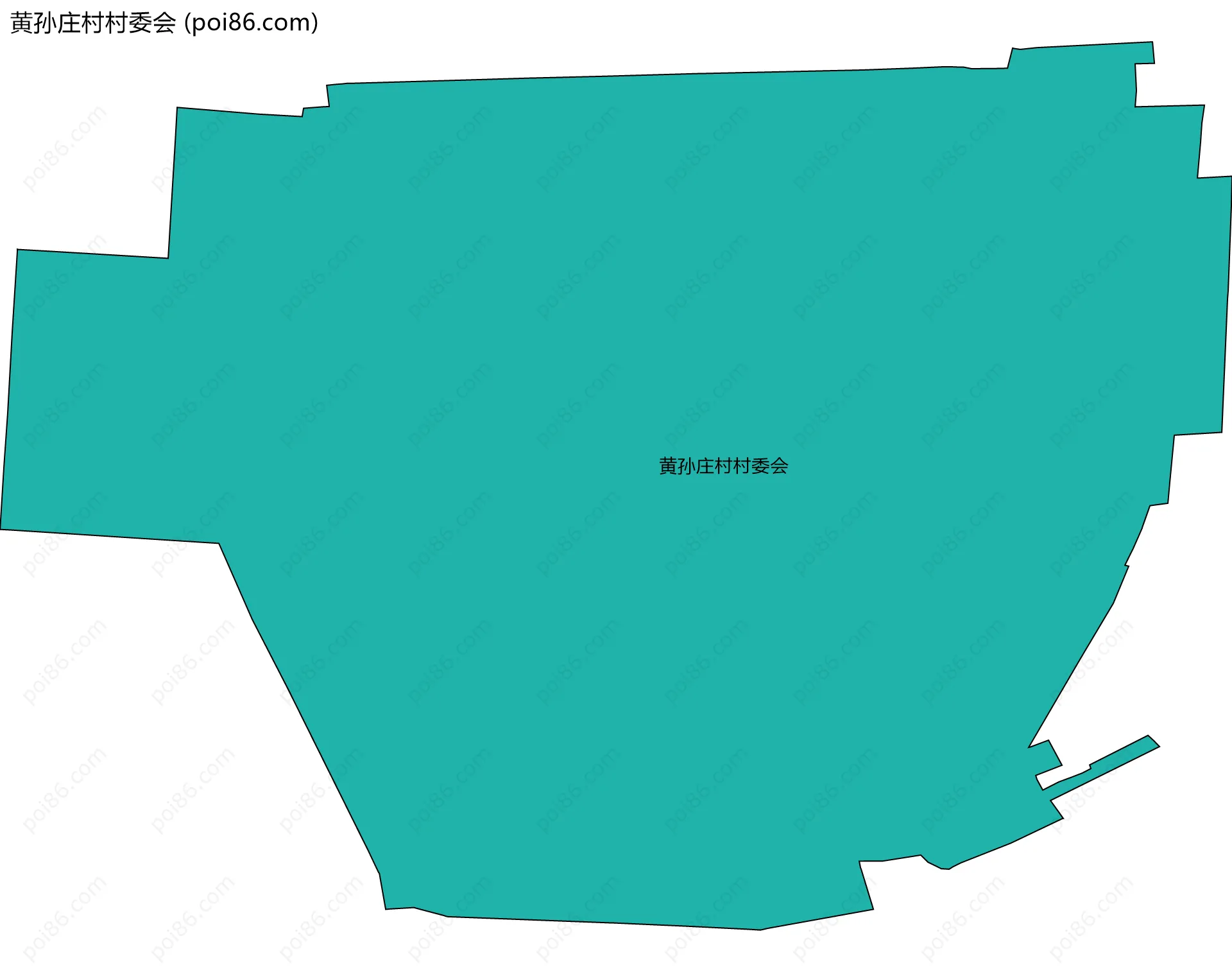 黄孙庄村村委会边界地图