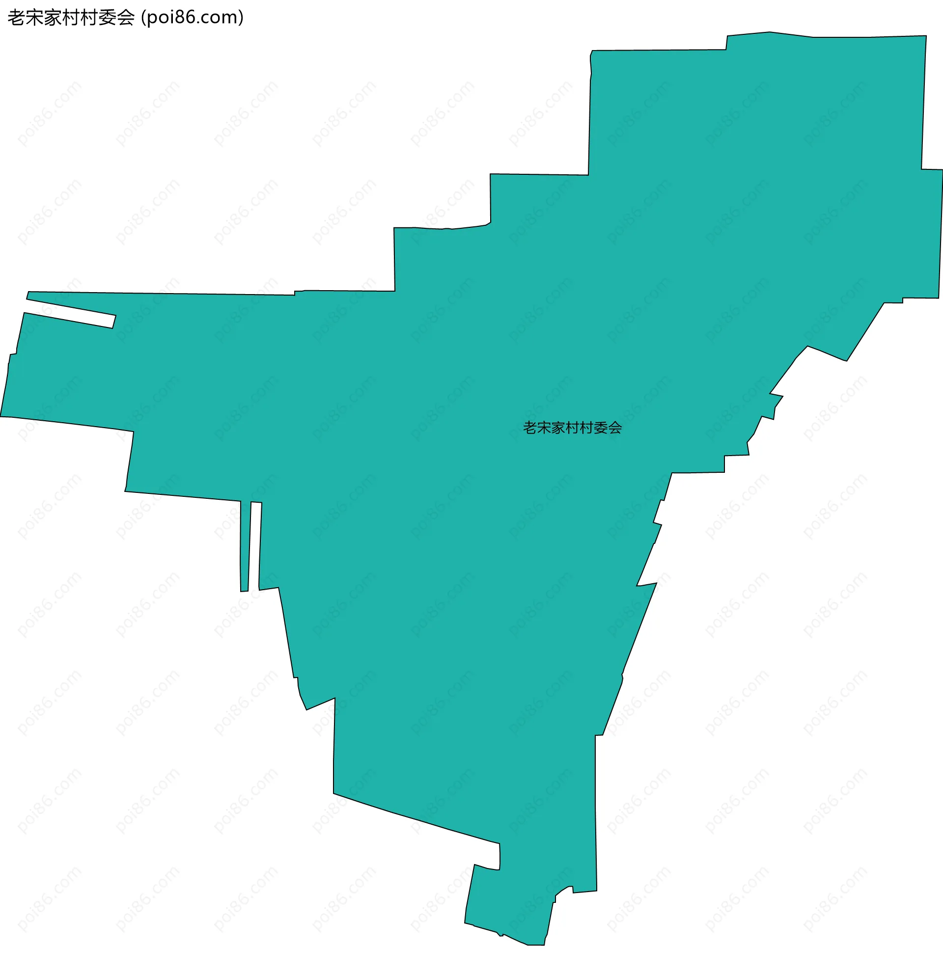 老宋家村村委会边界地图