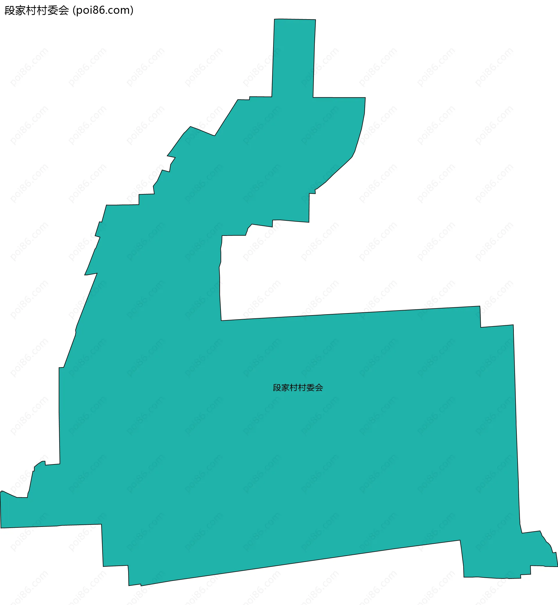 段家村村委会边界地图